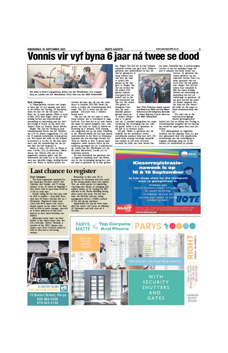 16 September 2021 page 5