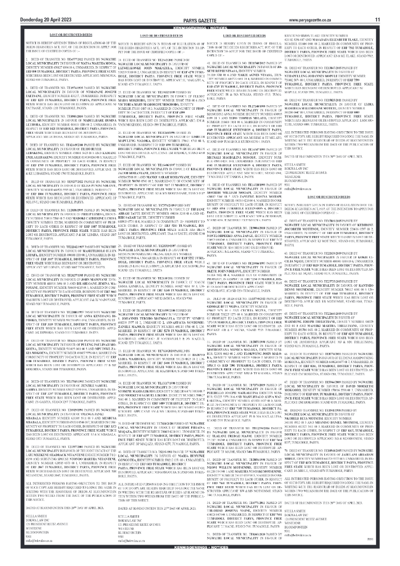 20 April 2023 page 11