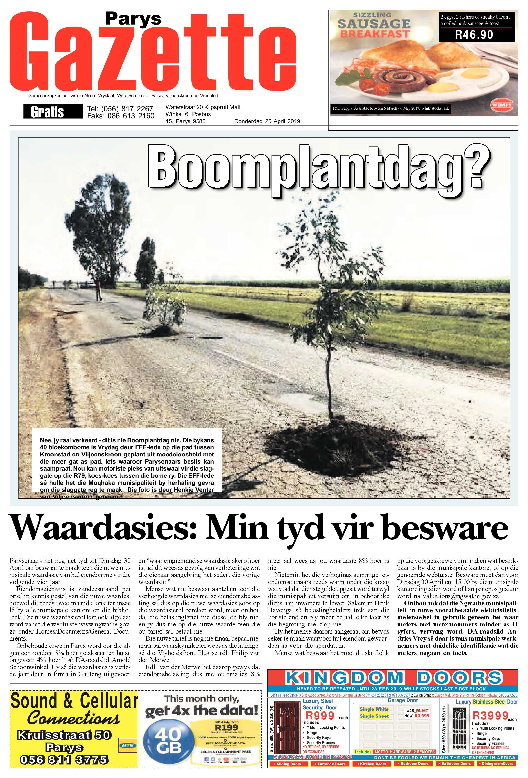 25 April 2019 page 1