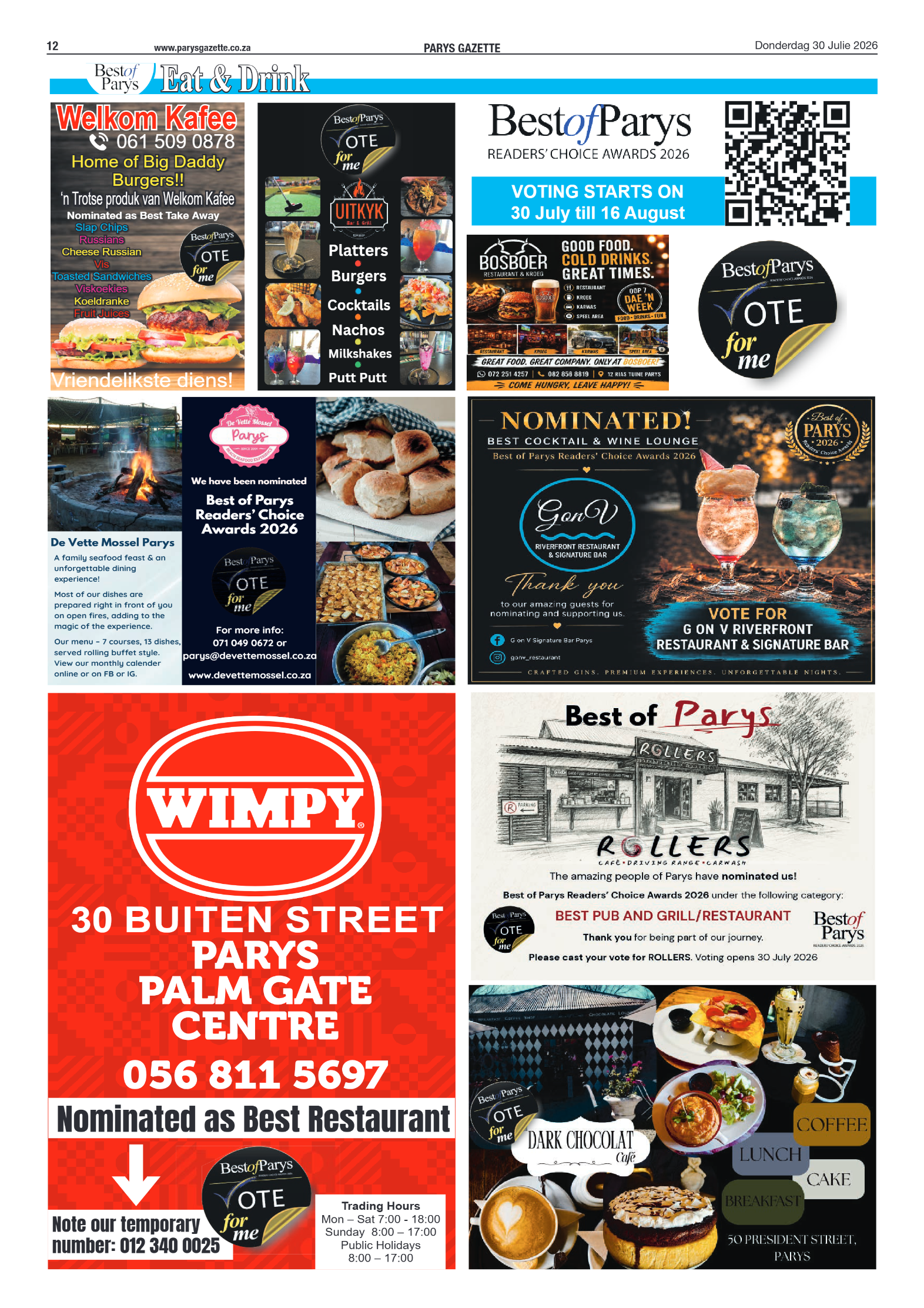 Best of Parys 2026 – Nominees page 6