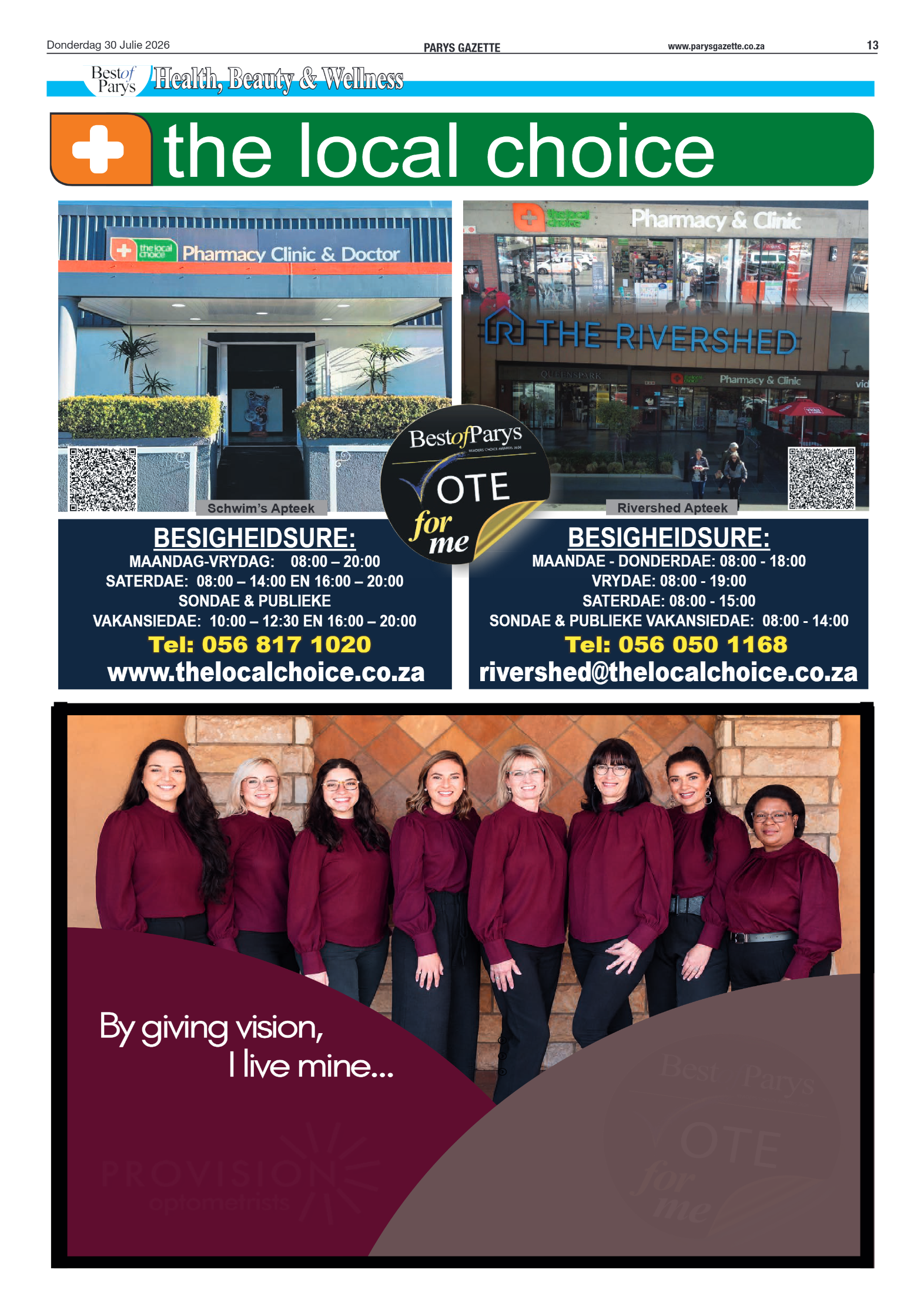 Best of Parys 2026 – Nominees page 7