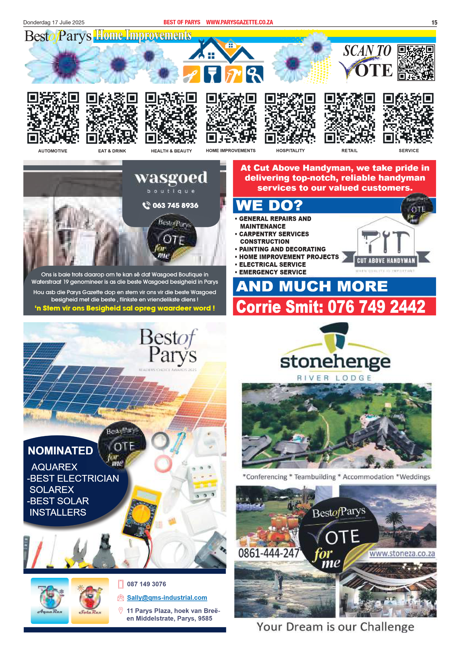 Best of Parys Nominations page 11