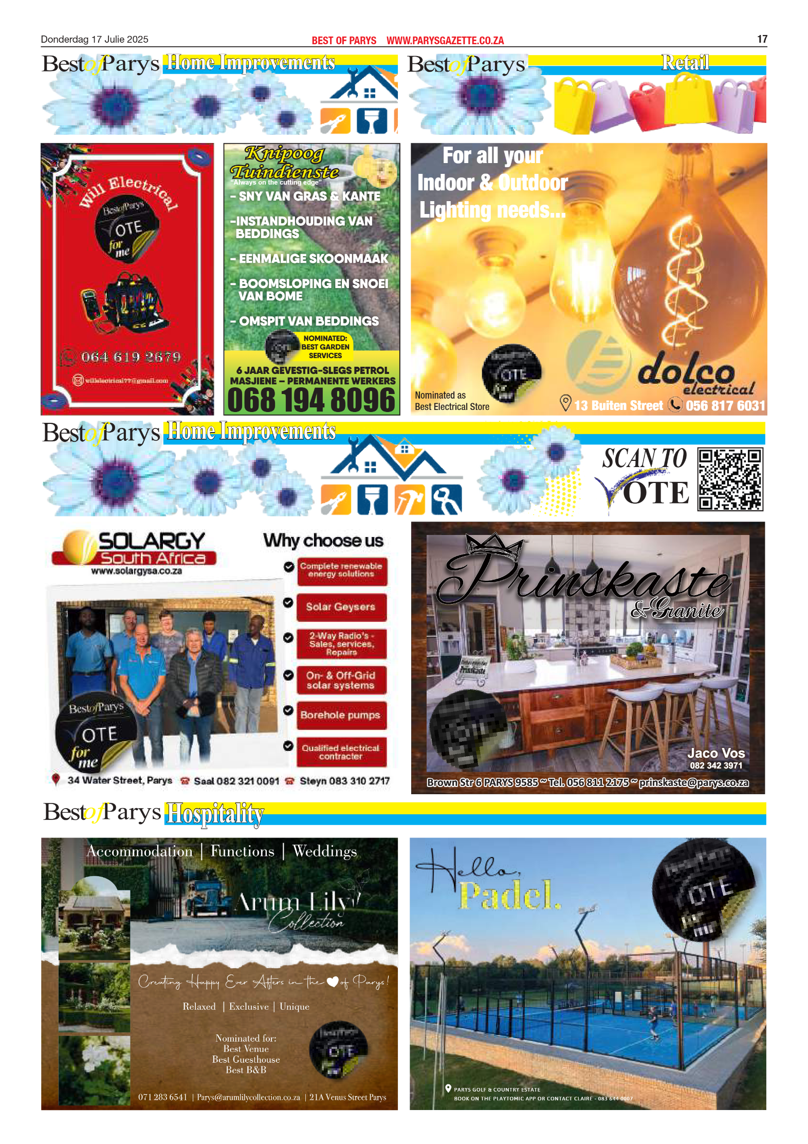 Best of Parys Nominations page 13