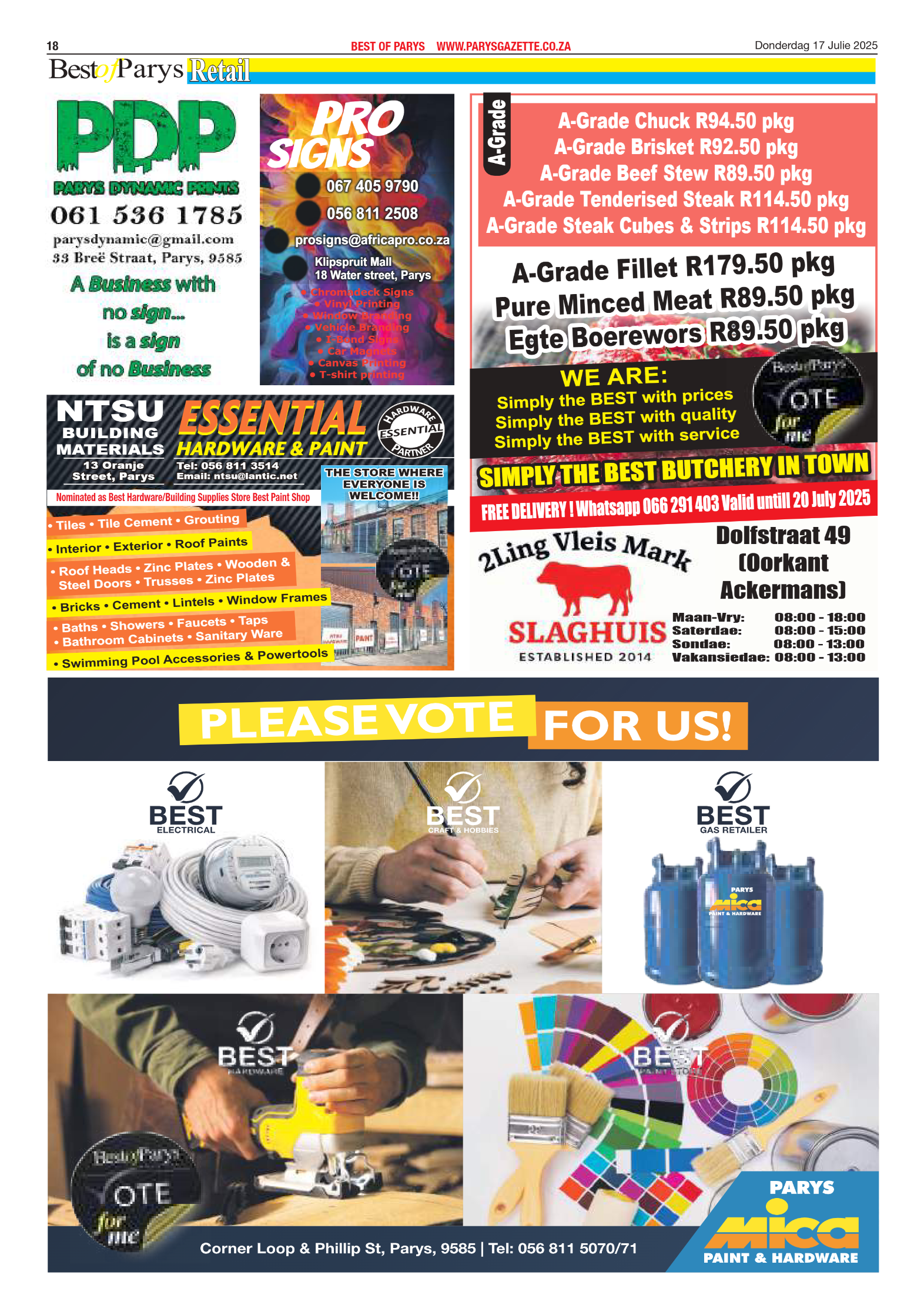 Best of Parys Nominations page 14