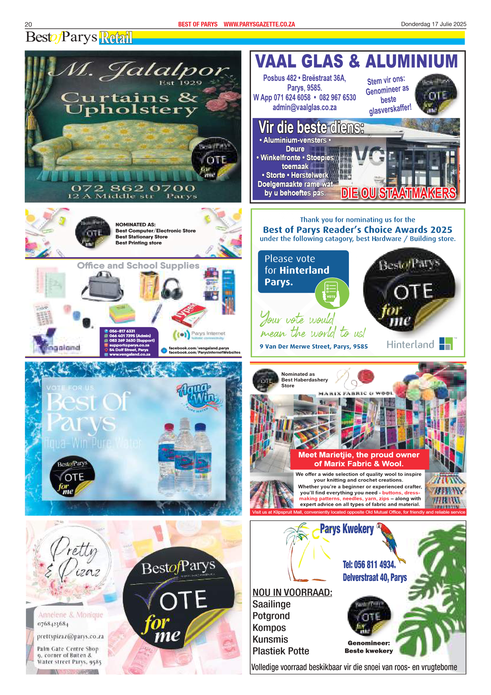Best of Parys Nominations page 16