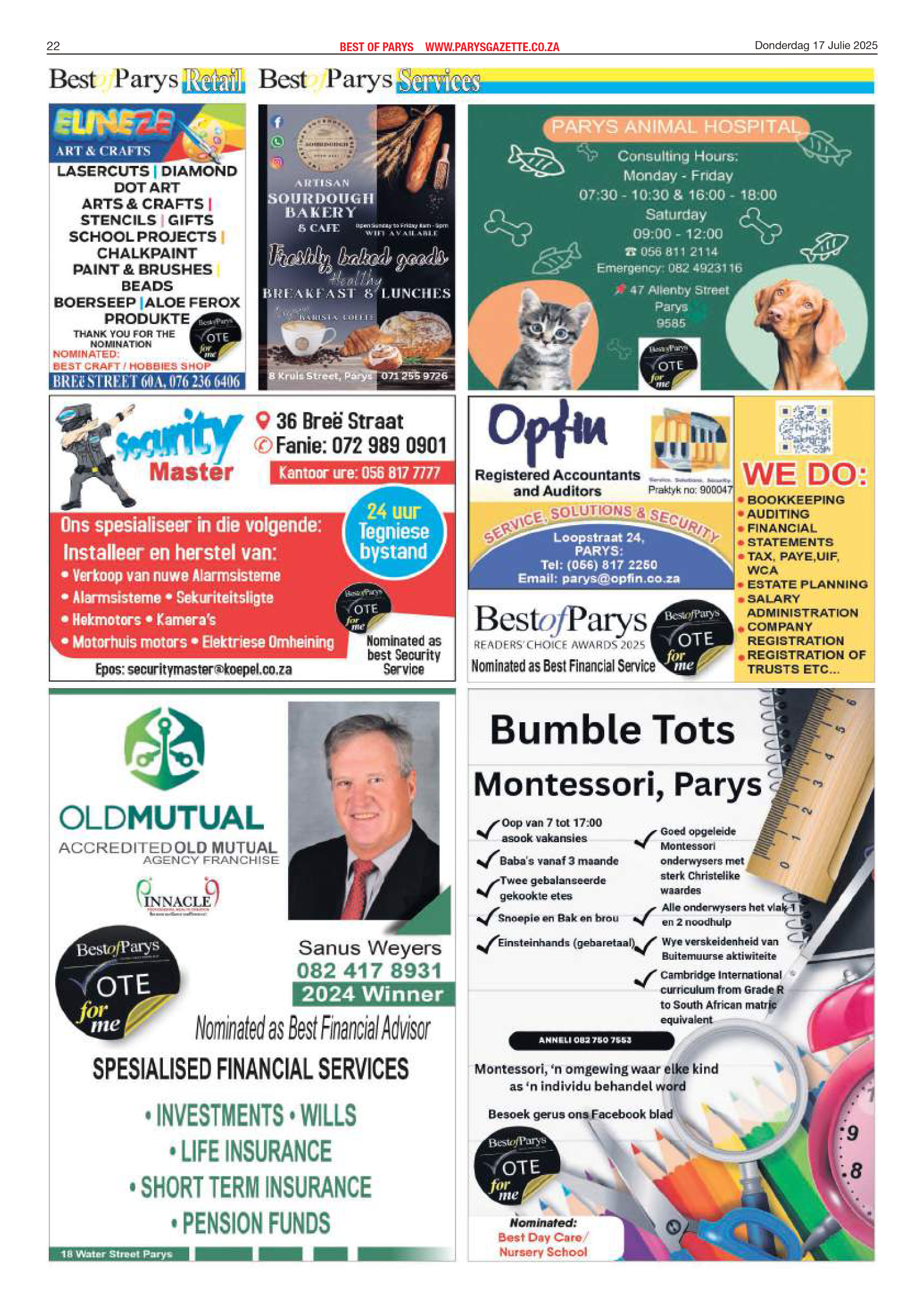 Best of Parys Nominations page 18