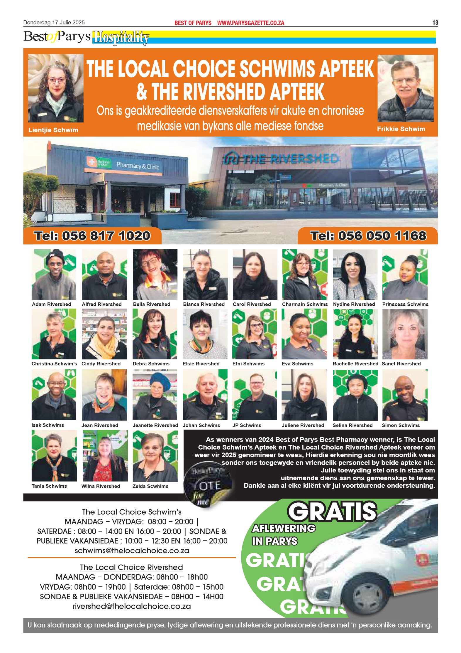 Best of Parys Nominations page 9