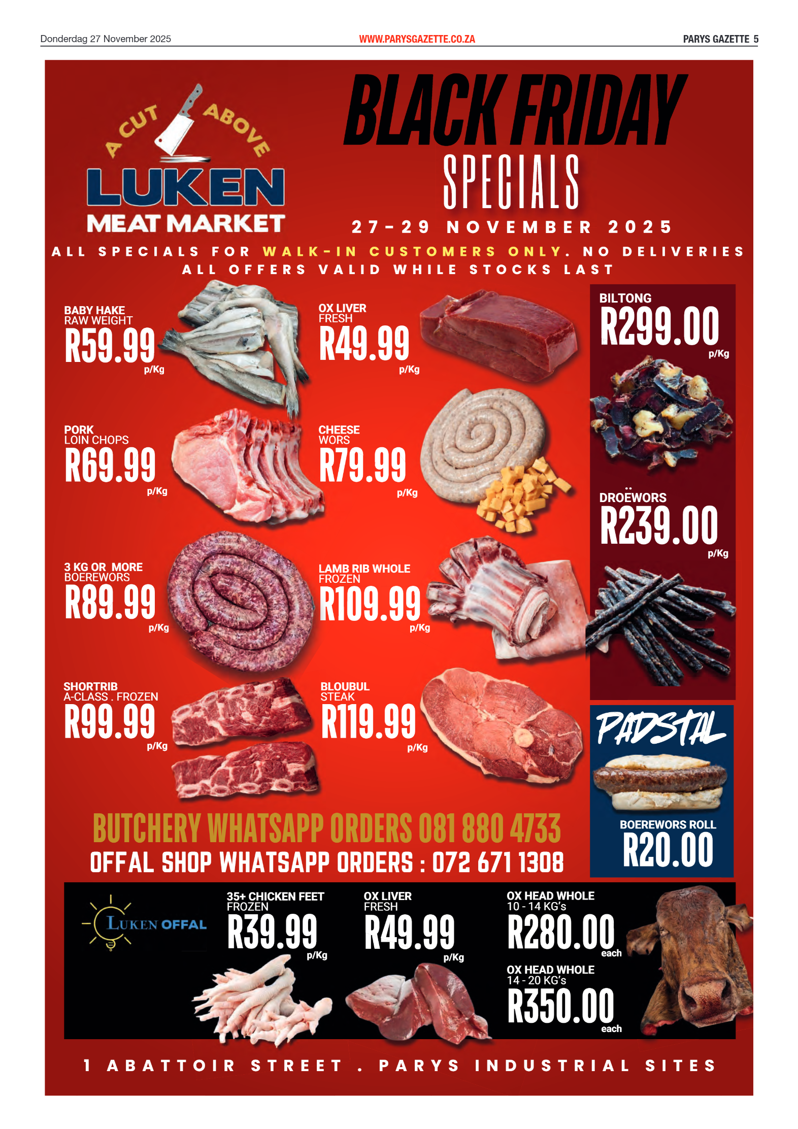 PARYS GAZETTE 27 November 2025 page 5