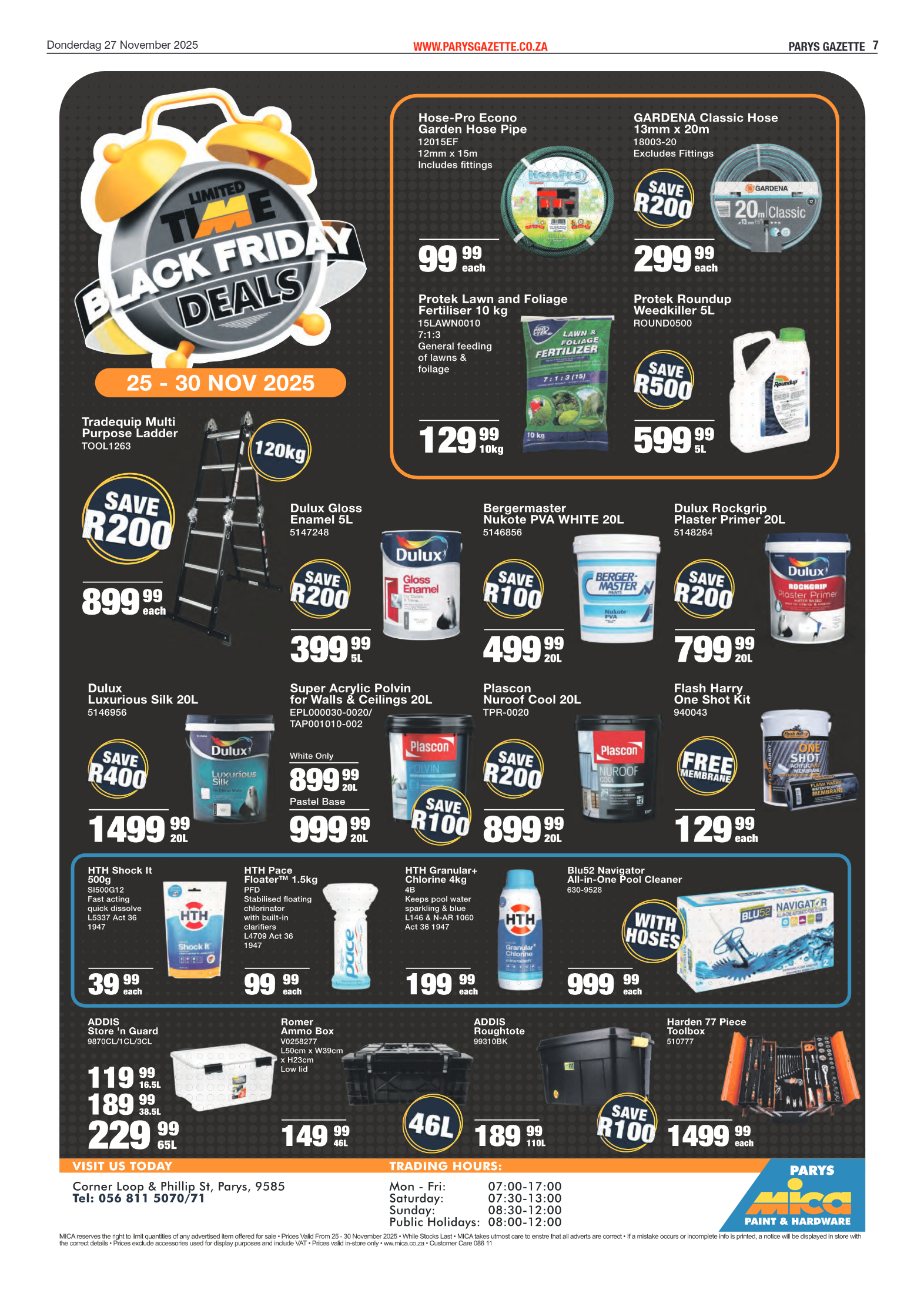 PARYS GAZETTE 27 November 2025 page 7