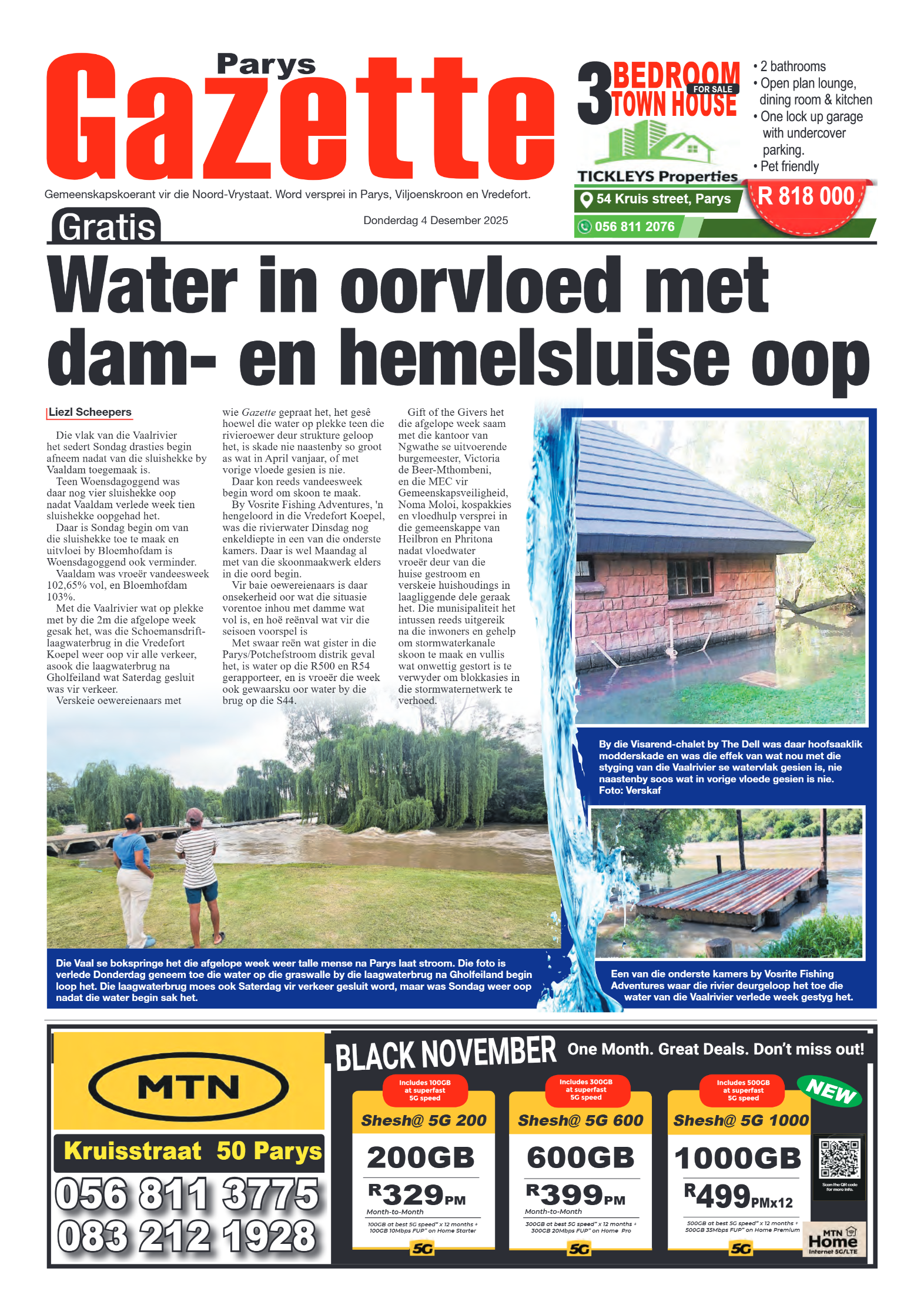 PARYS GAZETTE 4 Desember 2025 page 1