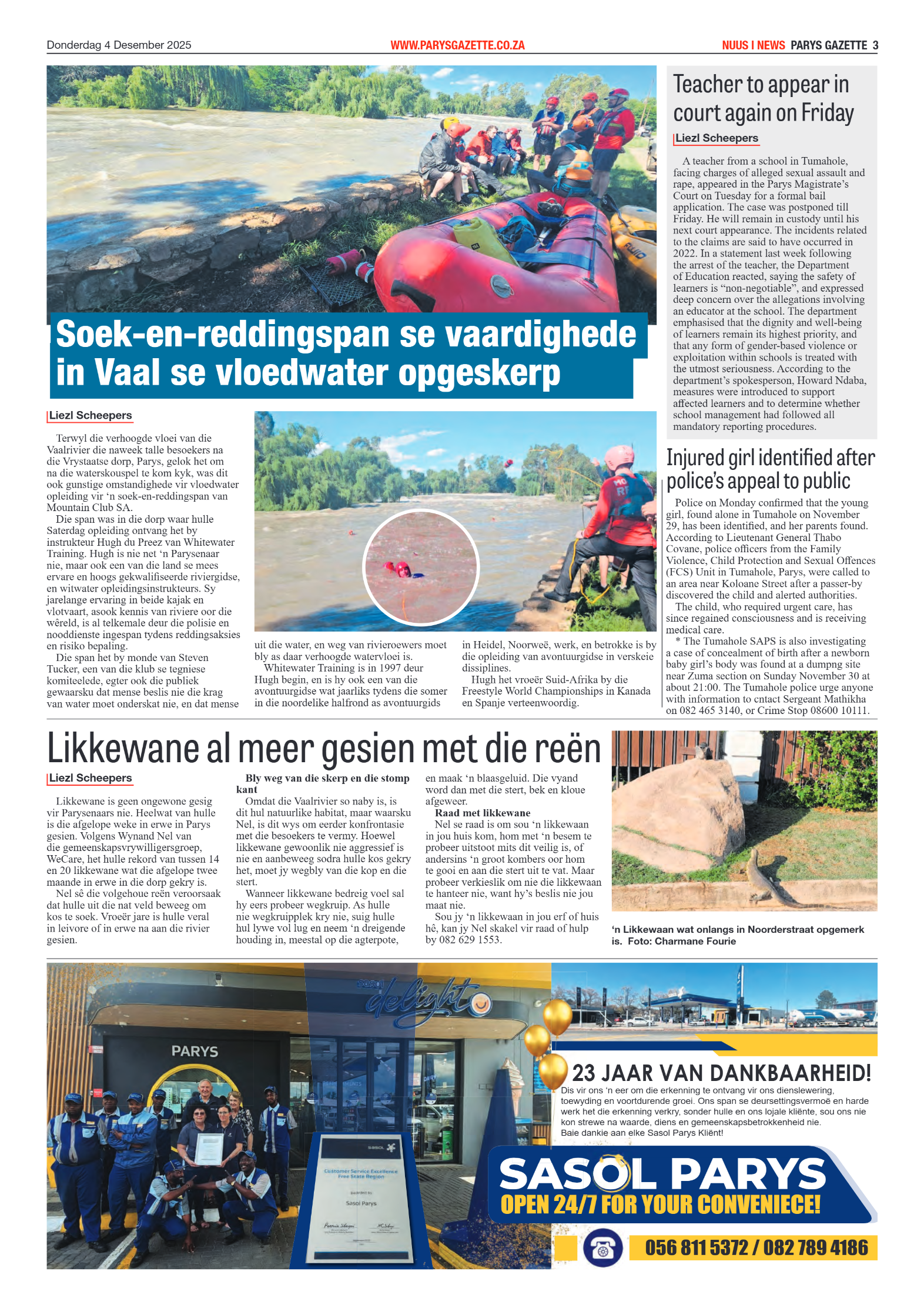 PARYS GAZETTE 4 Desember 2025 page 3