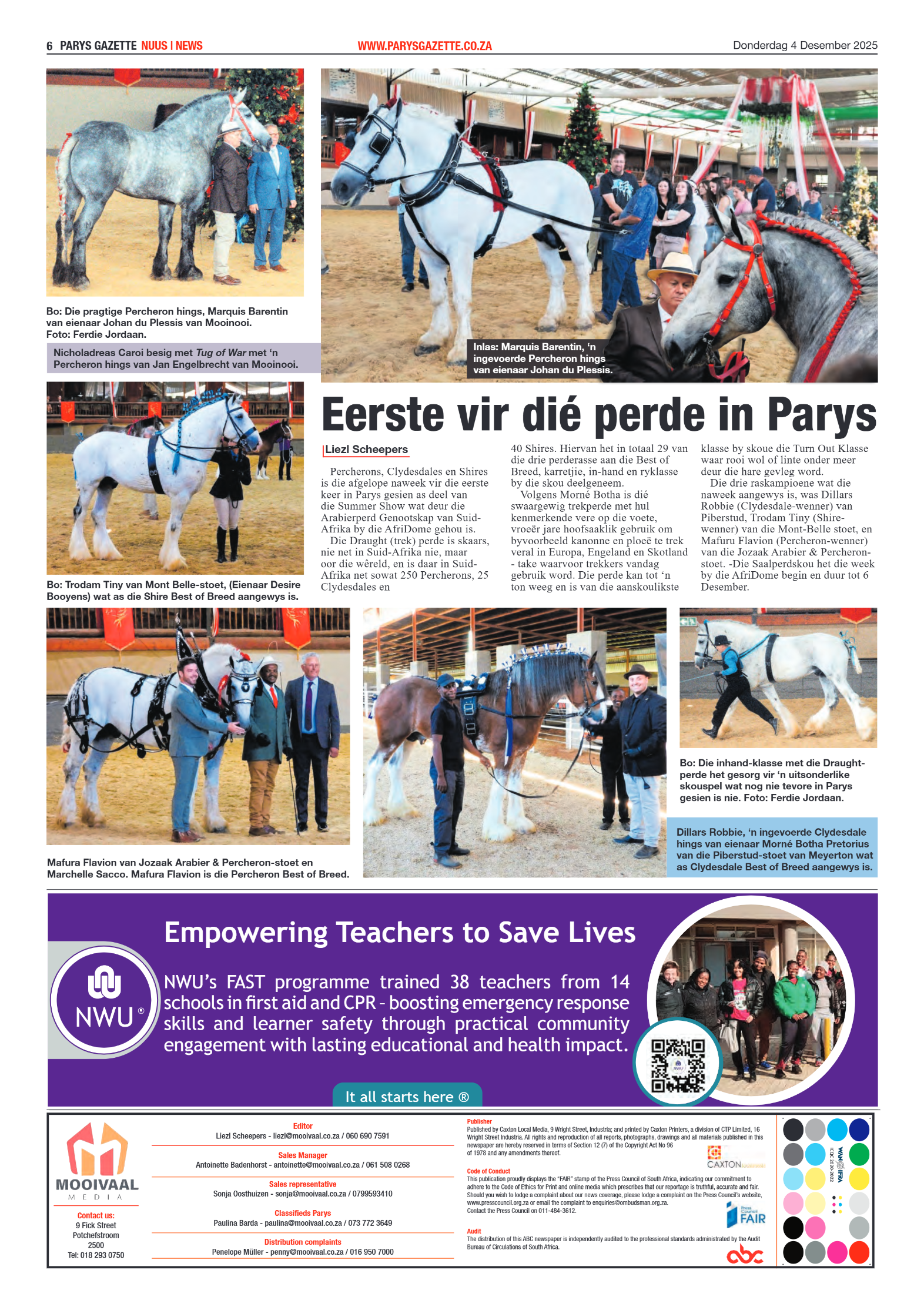 PARYS GAZETTE 4 Desember 2025 page 6