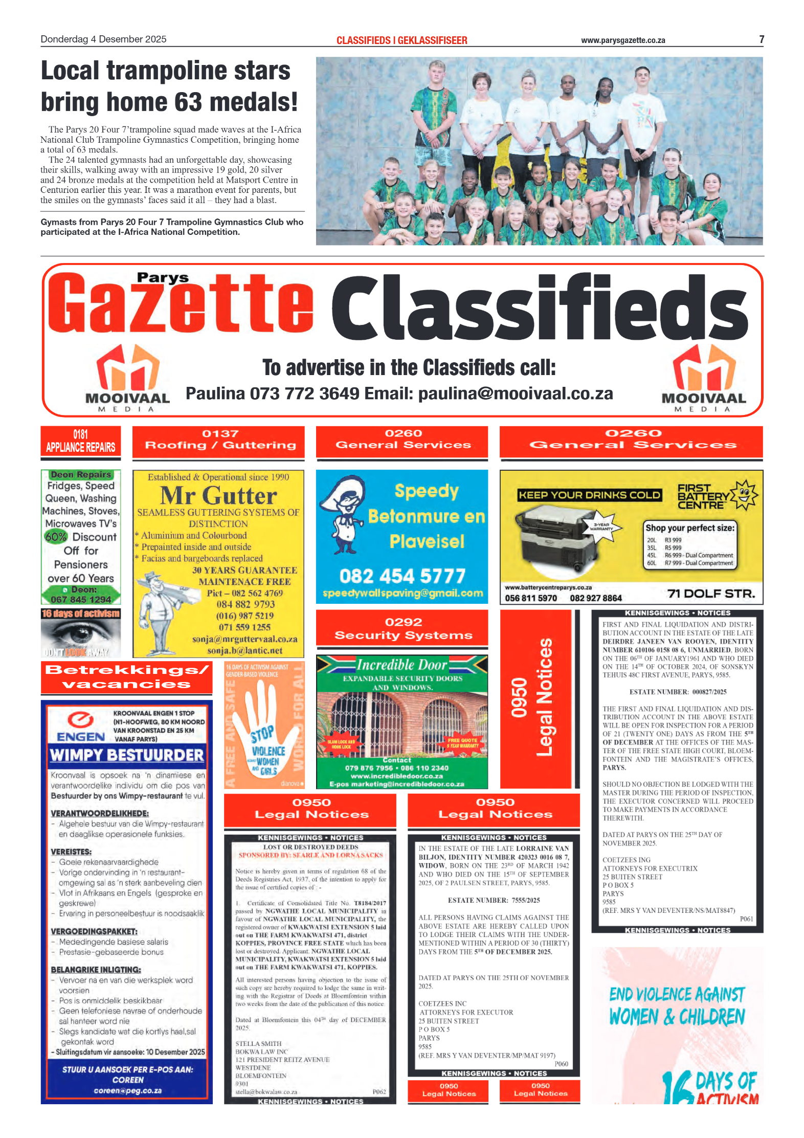 PARYS GAZETTE 4 Desember 2025 page 7