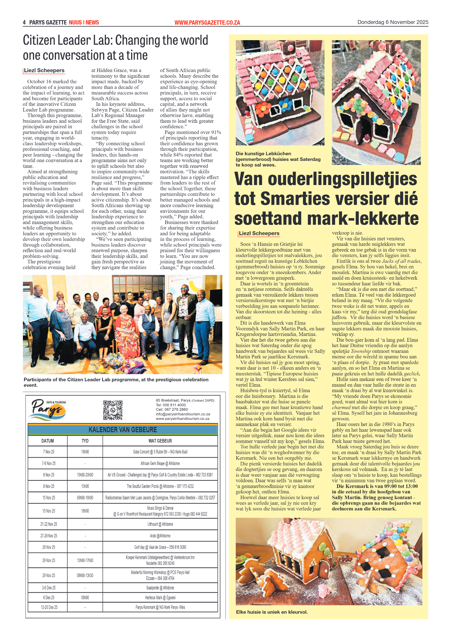 PARYS GAZETTE 6 November 2025 page 4