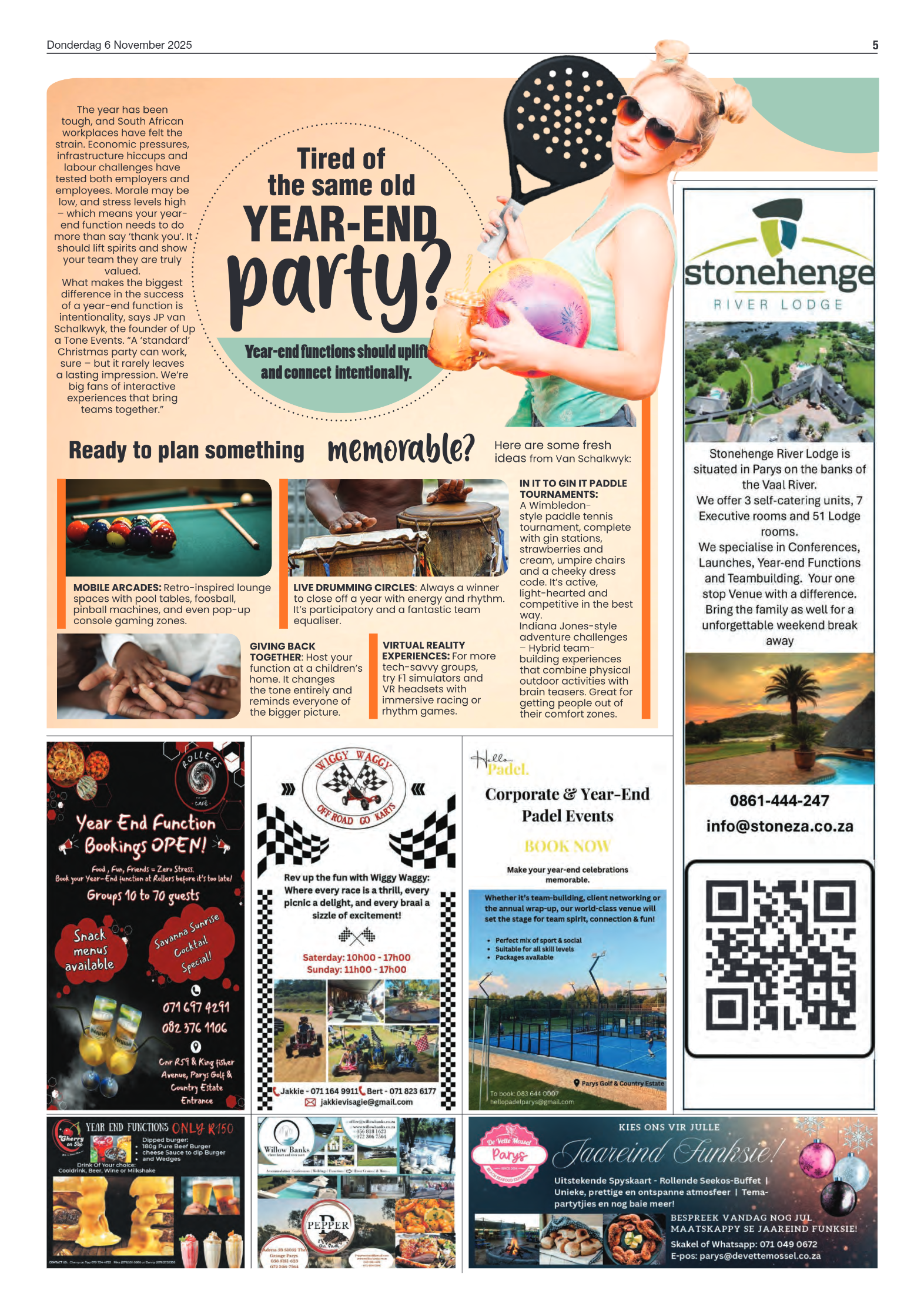 PARYS GAZETTE 6 November 2025 page 5