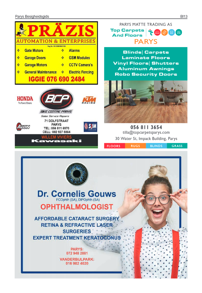 Parys Besigheidsgids 2023 page 13