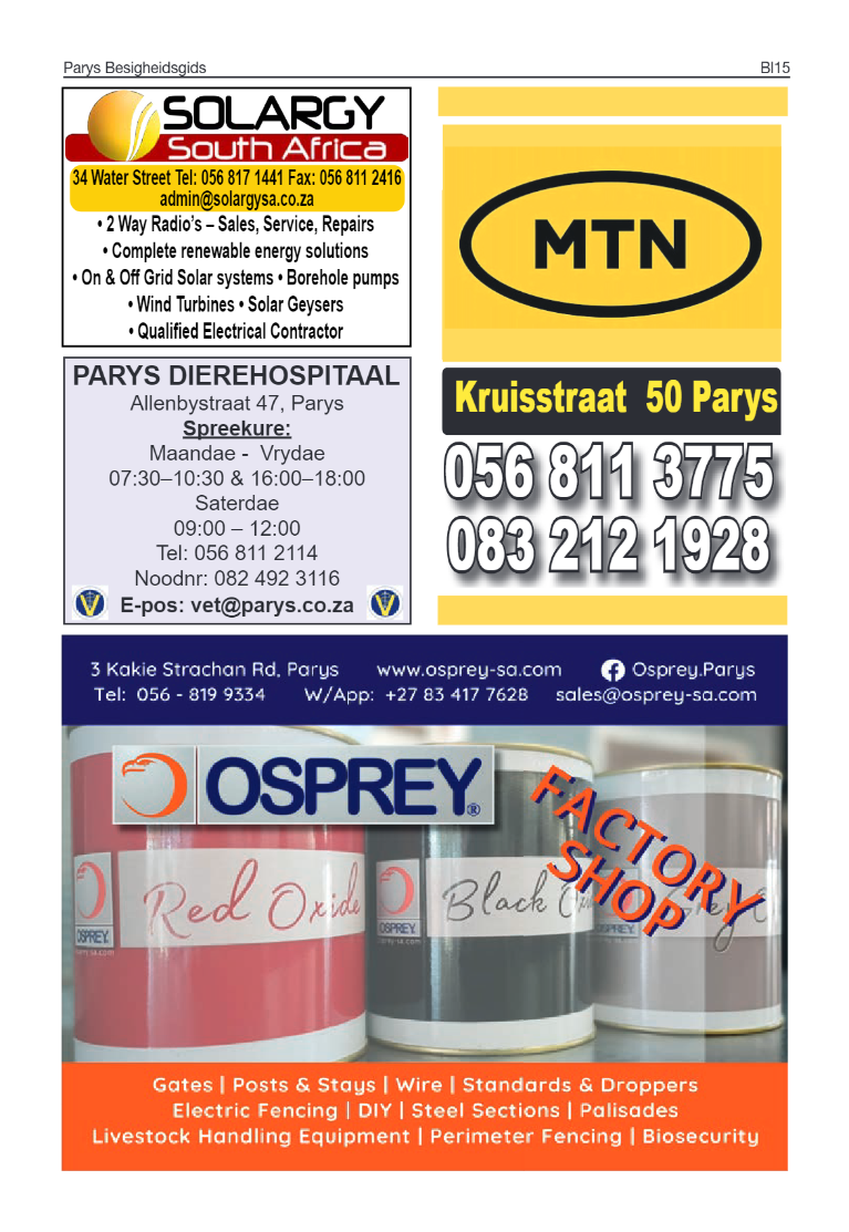 Parys Besigheidsgids 2023 page 15