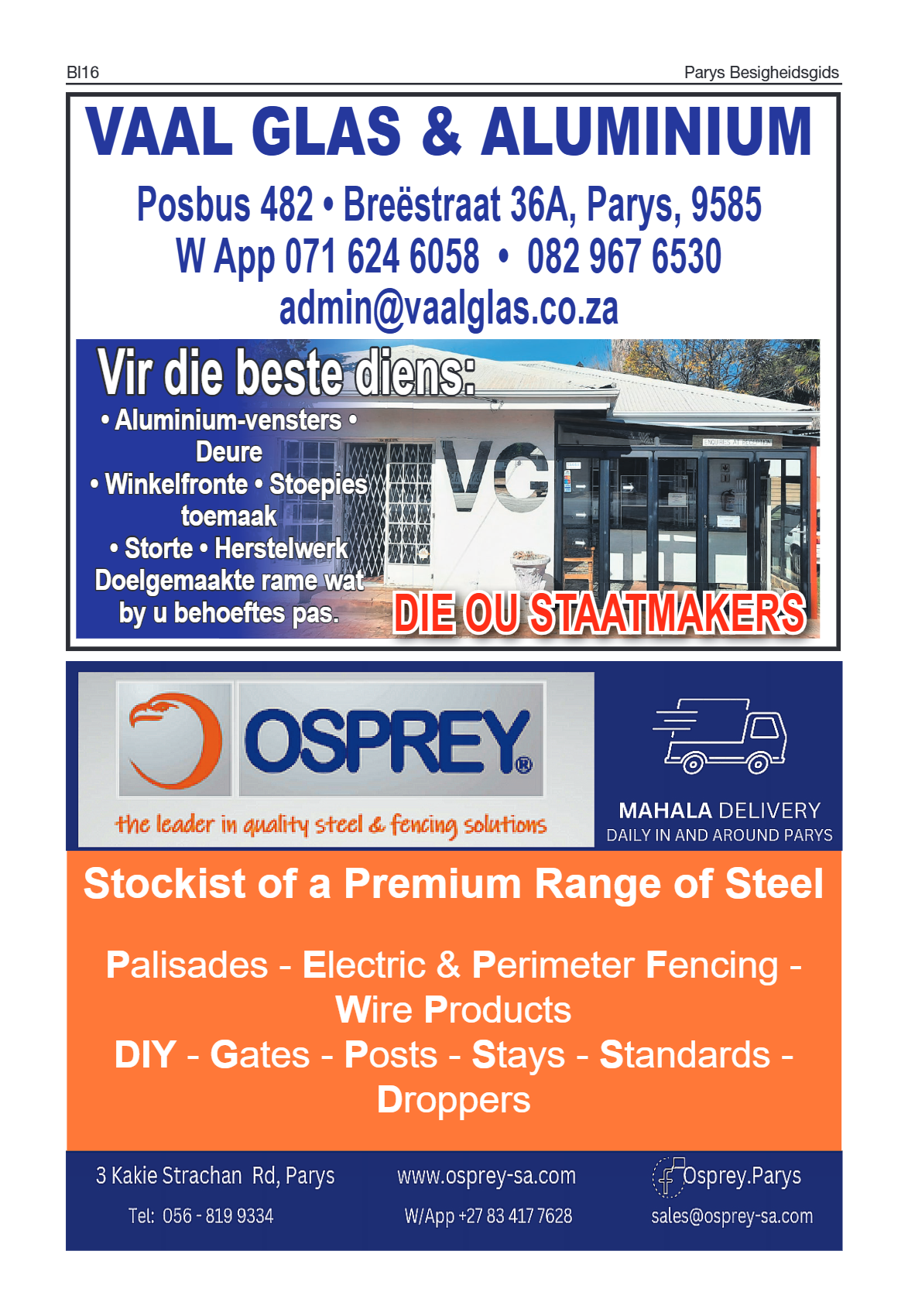 Parys Besigheidsgids 2025 page 16