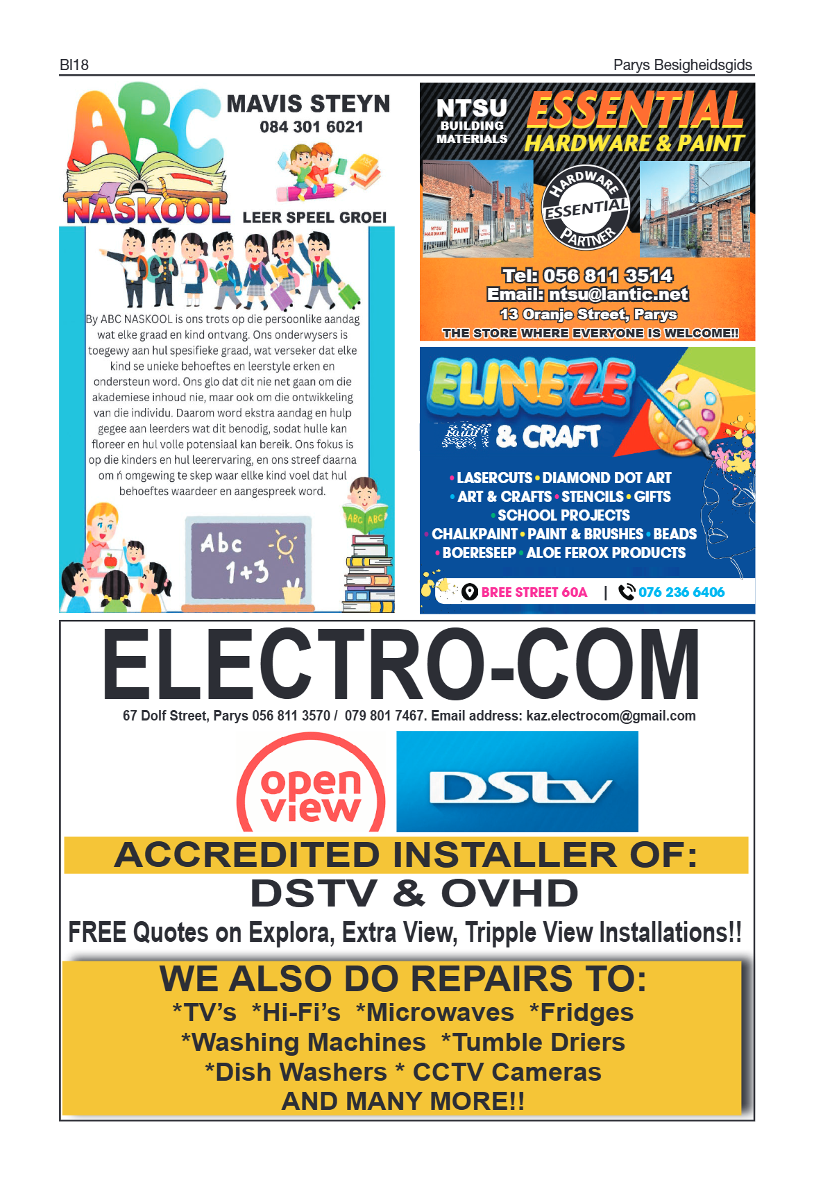 Parys Besigheidsgids 2025 page 18