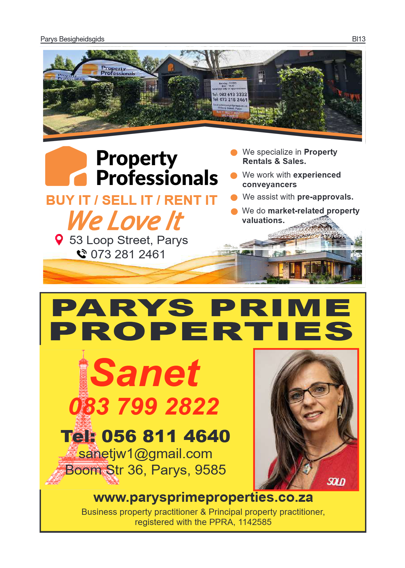 Parys Besigheidsgids 2026 page 13