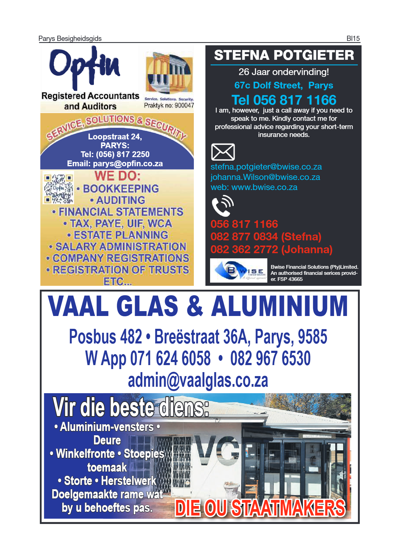 Parys Besigheidsgids 2026 page 15