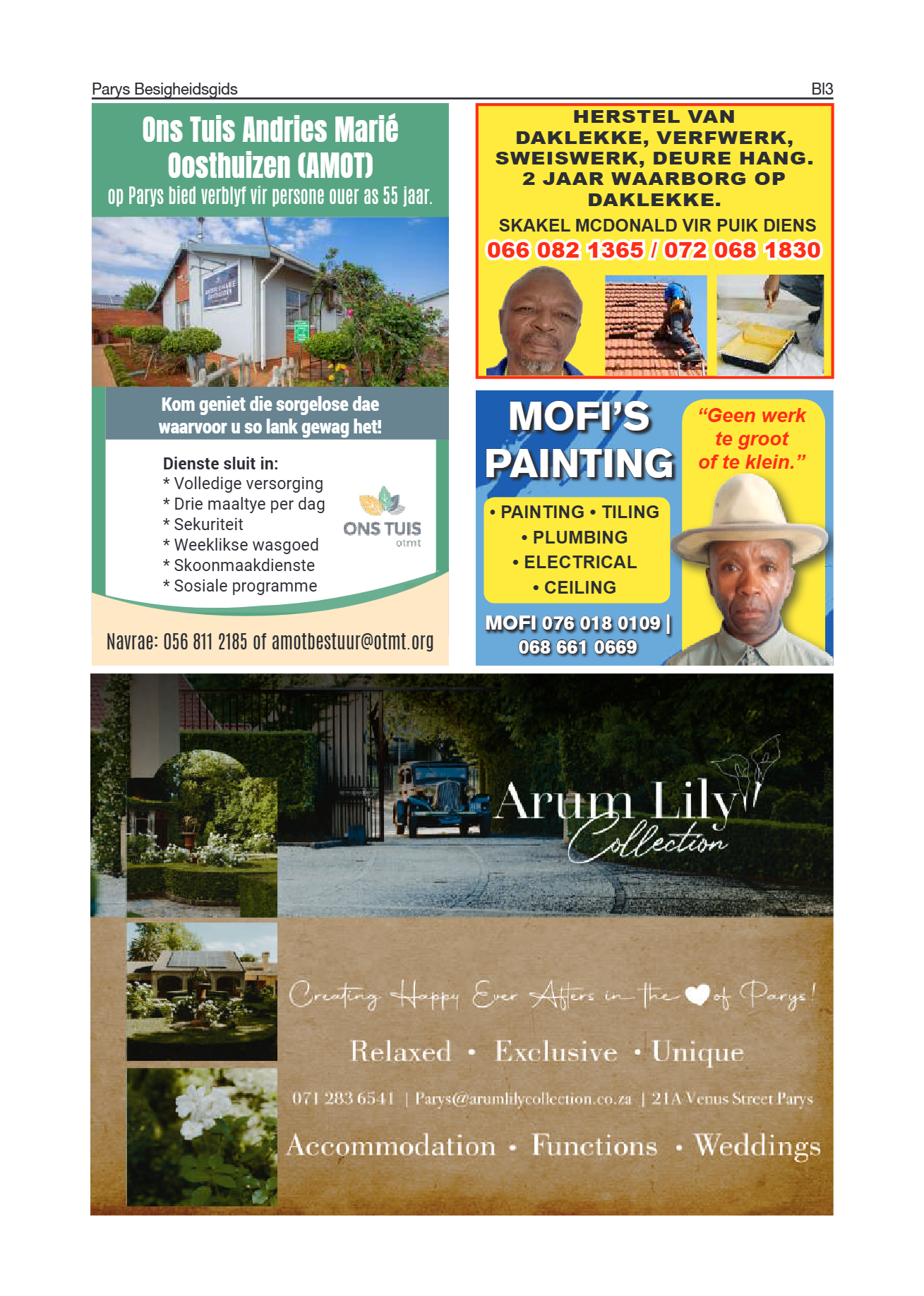 Parys Besigheidsgids 2026 page 3