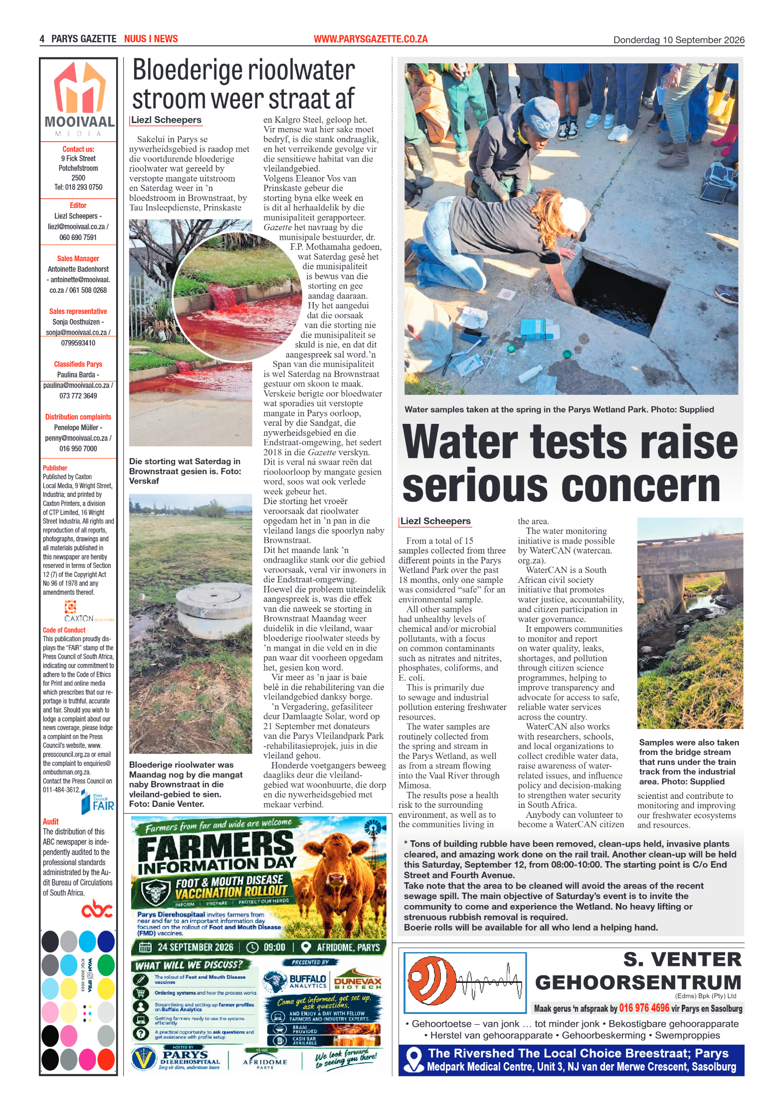 Parys Gazette – 10 September 2026 page 4