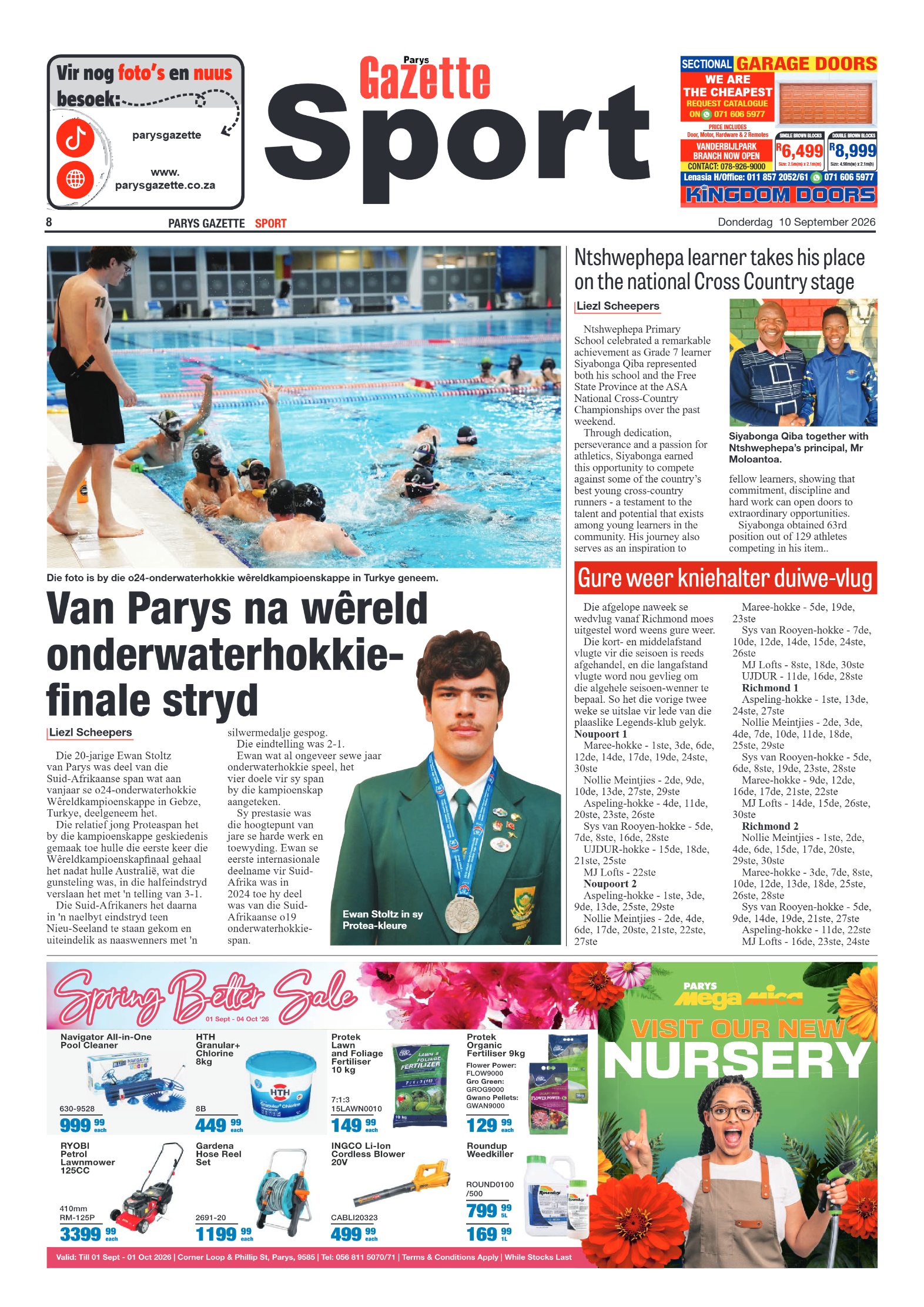 Parys Gazette – 10 September 2026 page 8
