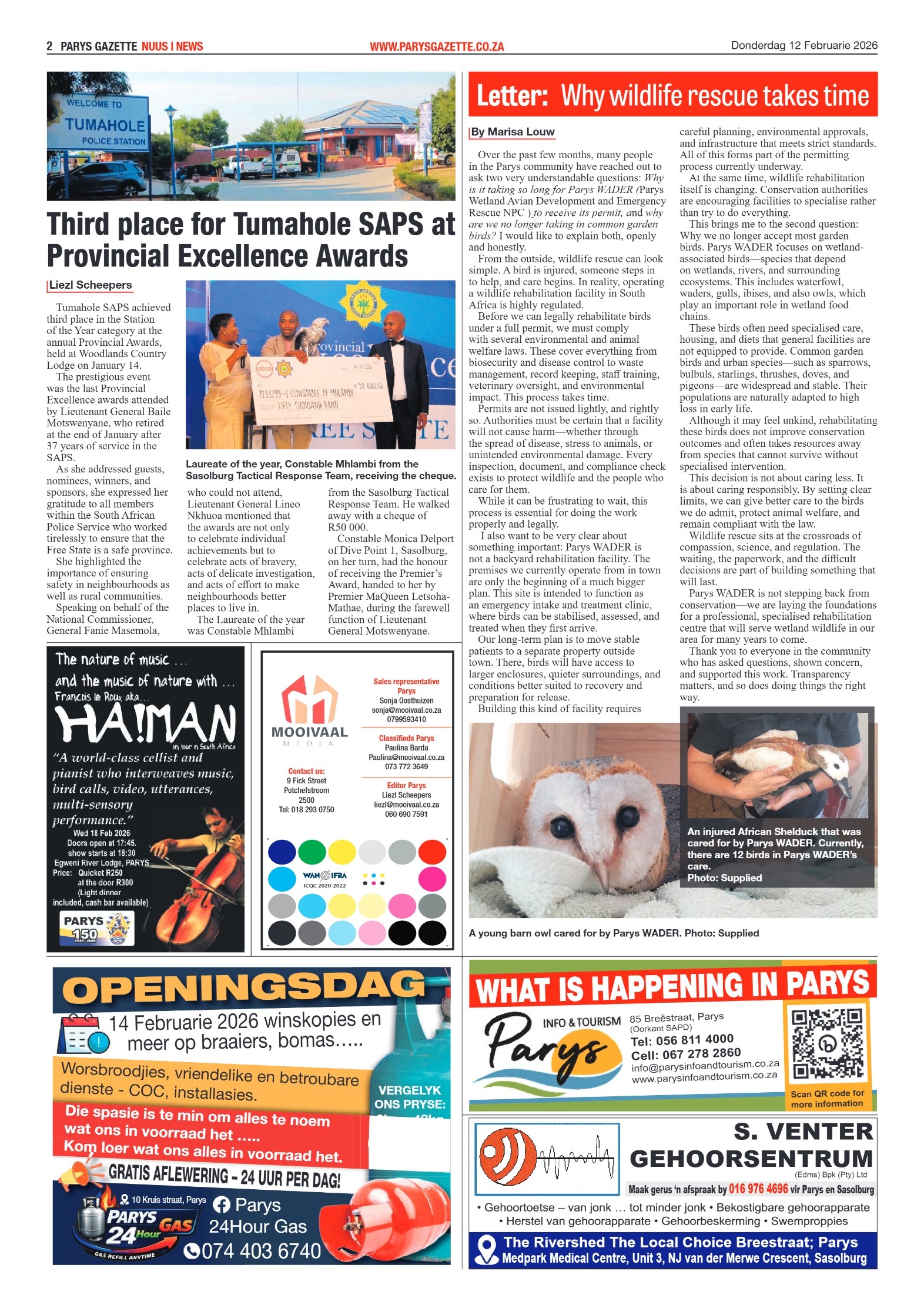Parys Gazette 12 Februarie 2026 page 2