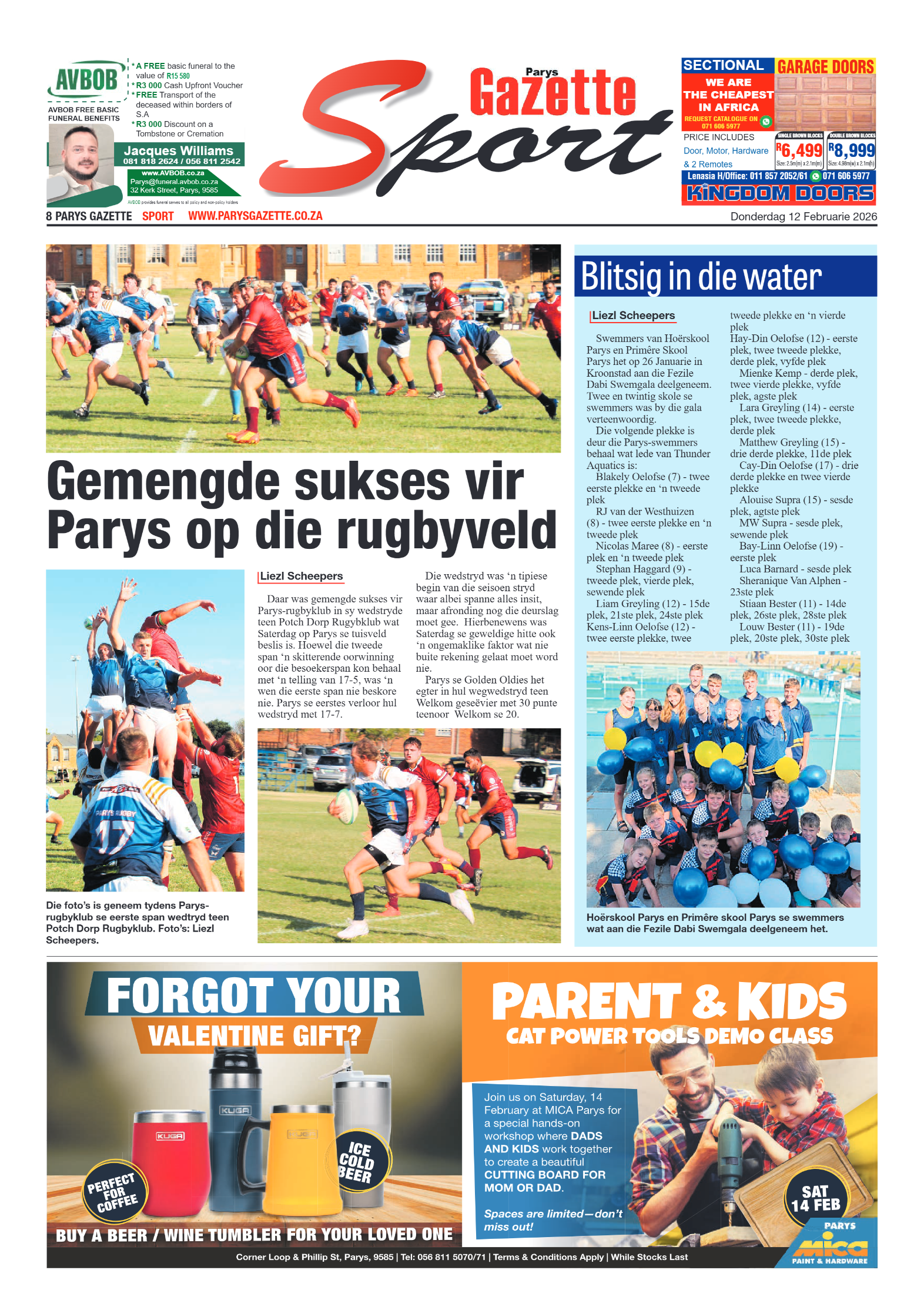Parys Gazette 12 Februarie 2026 page 8