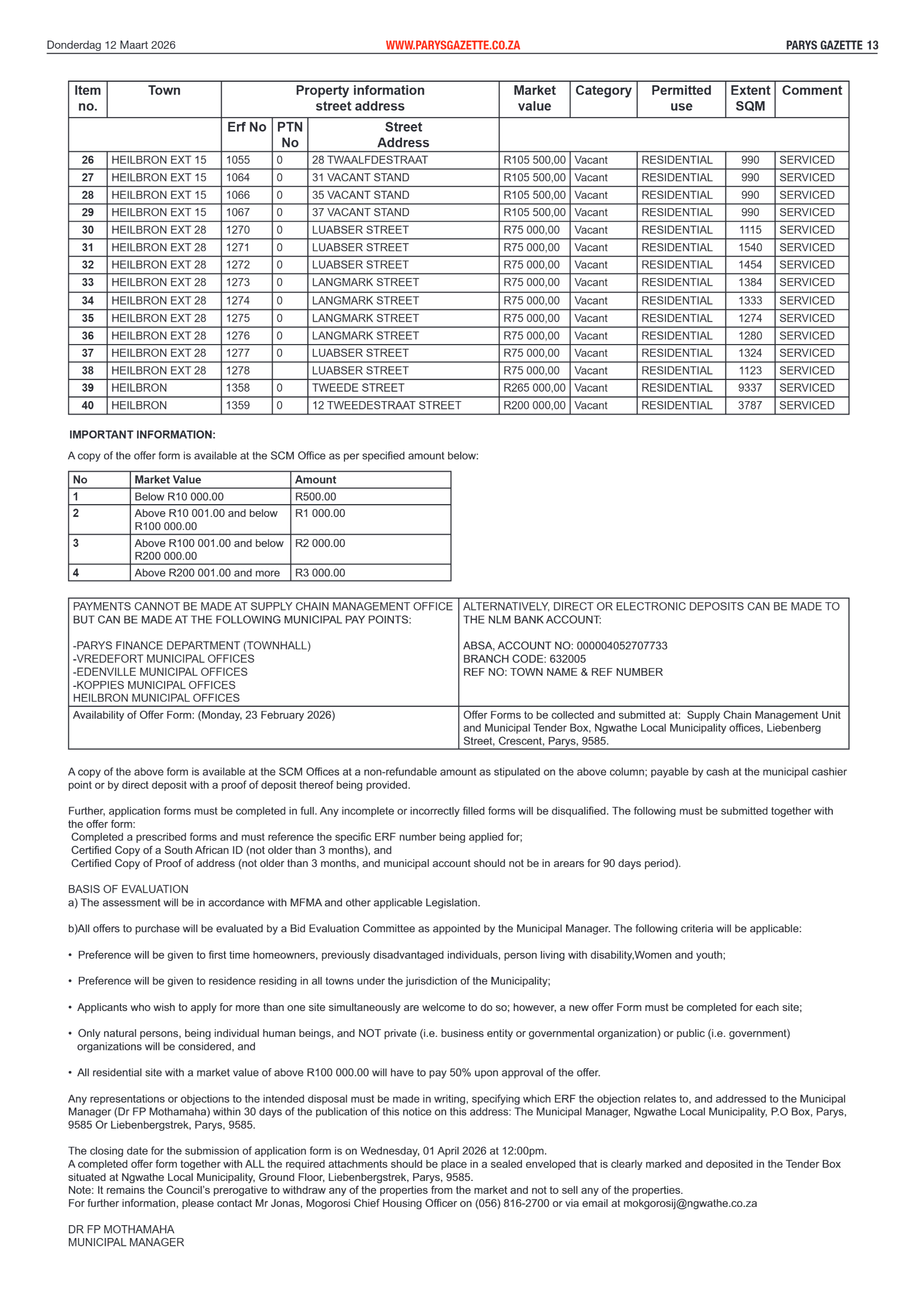 Parys Gazette – 12 Maart 2026 page 13
