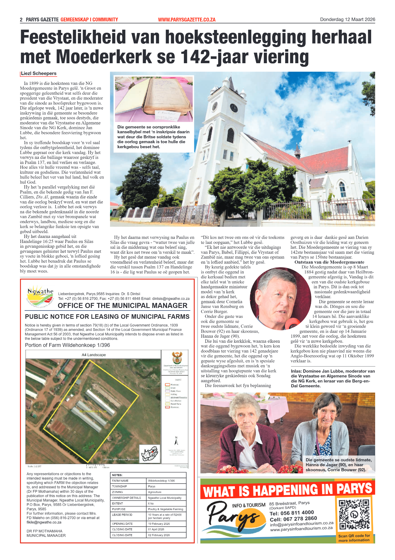 Parys Gazette – 12 Maart 2026 page 2