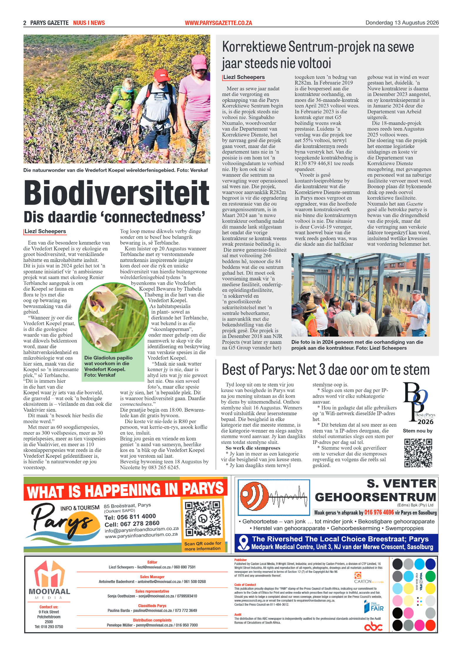 Parys Gazette – 13 Augustus 2026 page 2