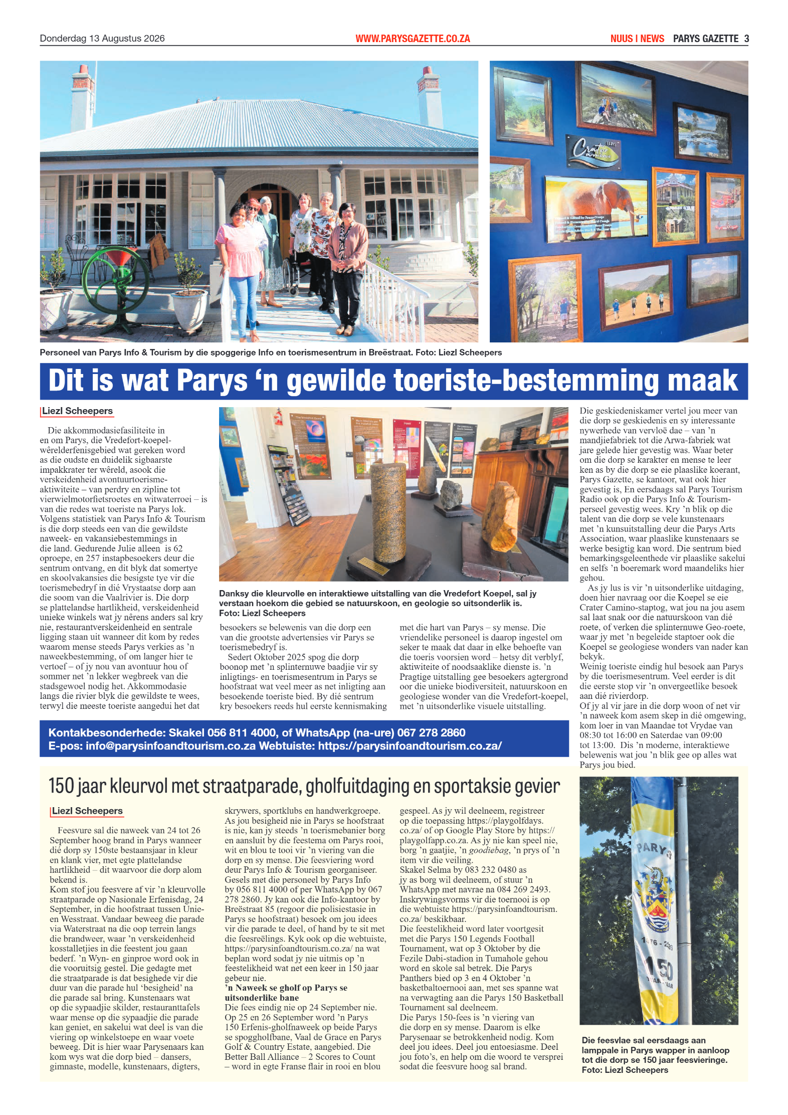 Parys Gazette – 13 Augustus 2026 page 3