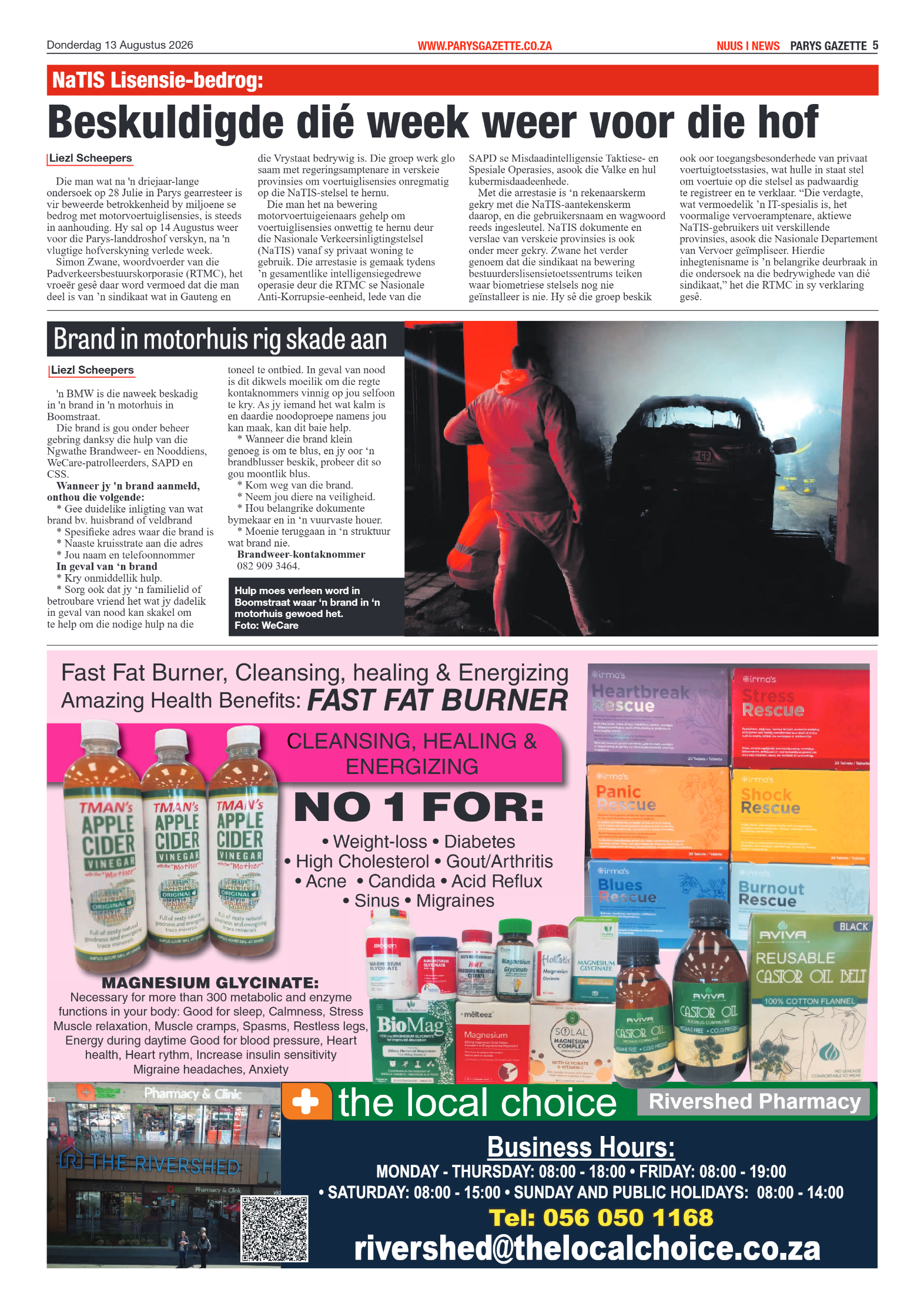 Parys Gazette – 13 Augustus 2026 page 5