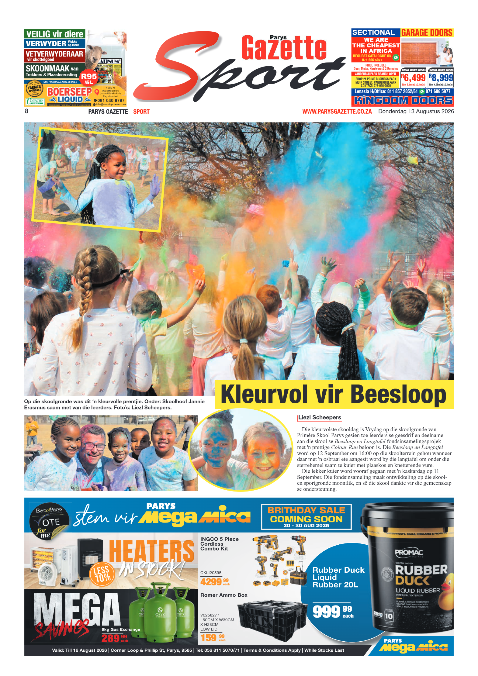 Parys Gazette – 13 Augustus 2026 page 8