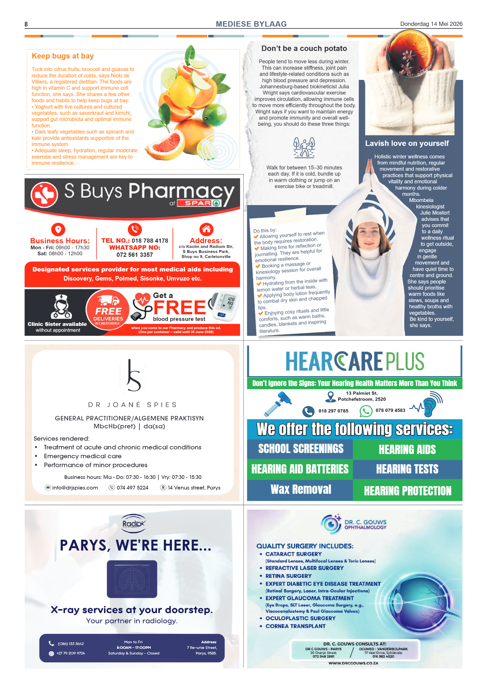 Parys Gazette – 14 May 2026 page 8
