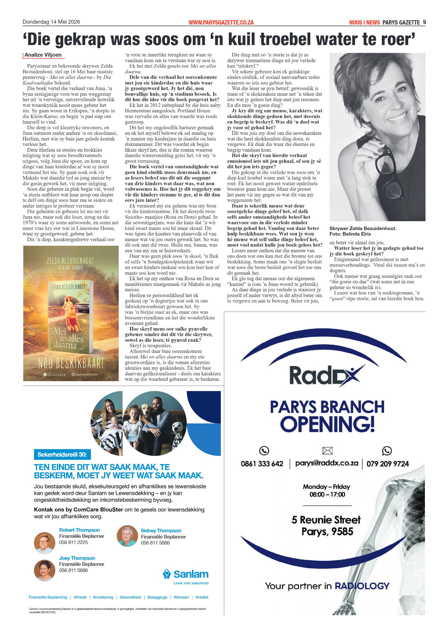 Parys Gazette – 14 May 2026 page 9