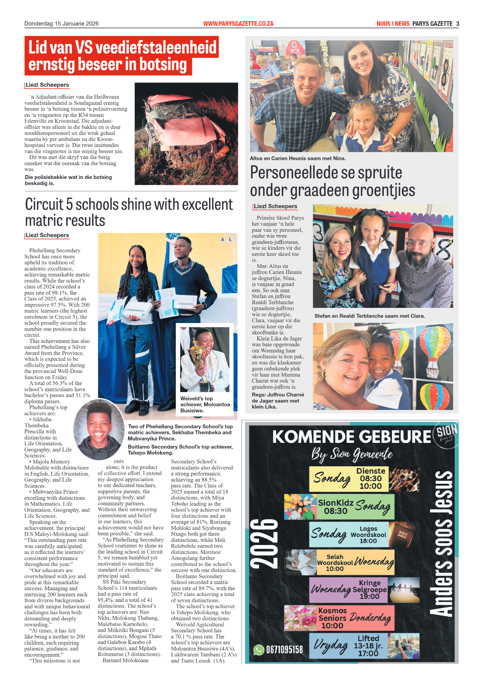 Parys Gazette 15 Januarie 2026 page 3