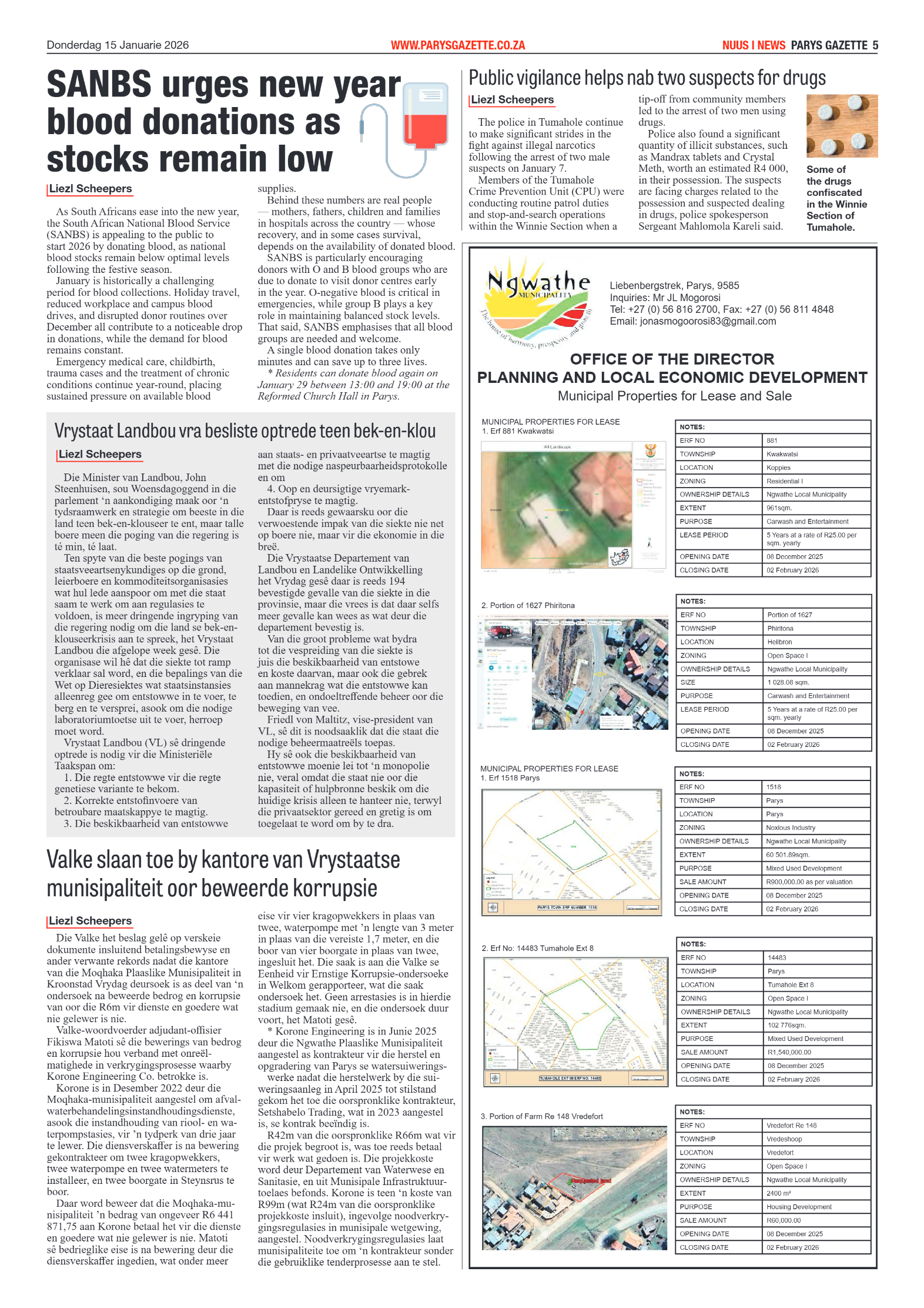 Parys Gazette 15 Januarie 2026 page 5