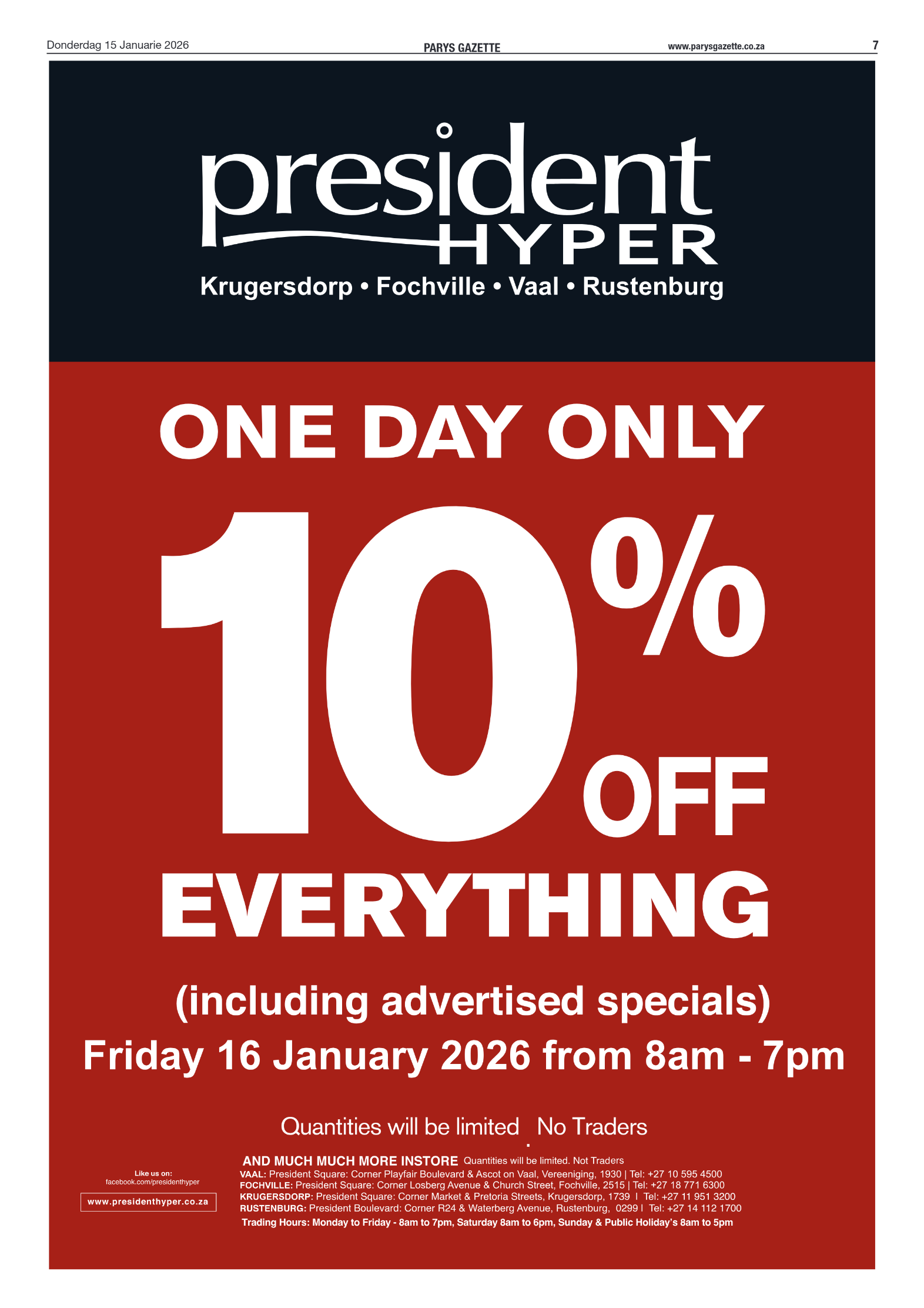 Parys Gazette 15 Januarie 2026 page 7