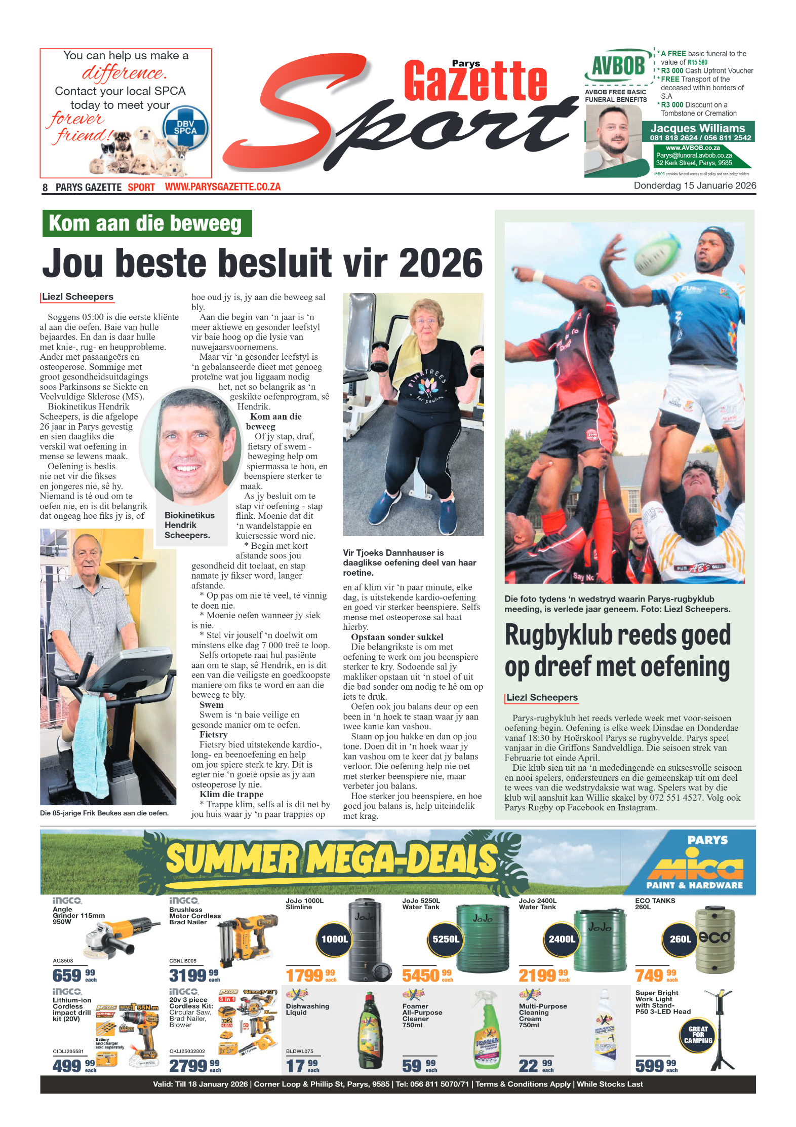 Parys Gazette 15 Januarie 2026 page 8