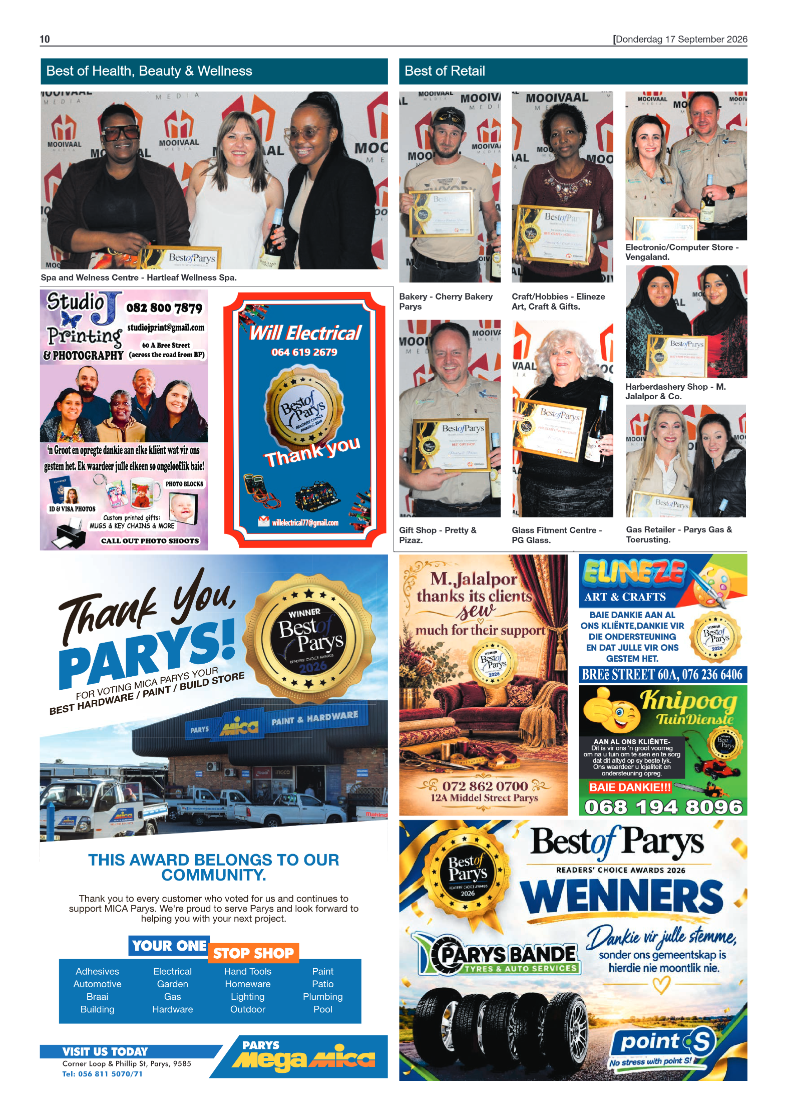 Parys Gazette – 17 September 2026 page 10