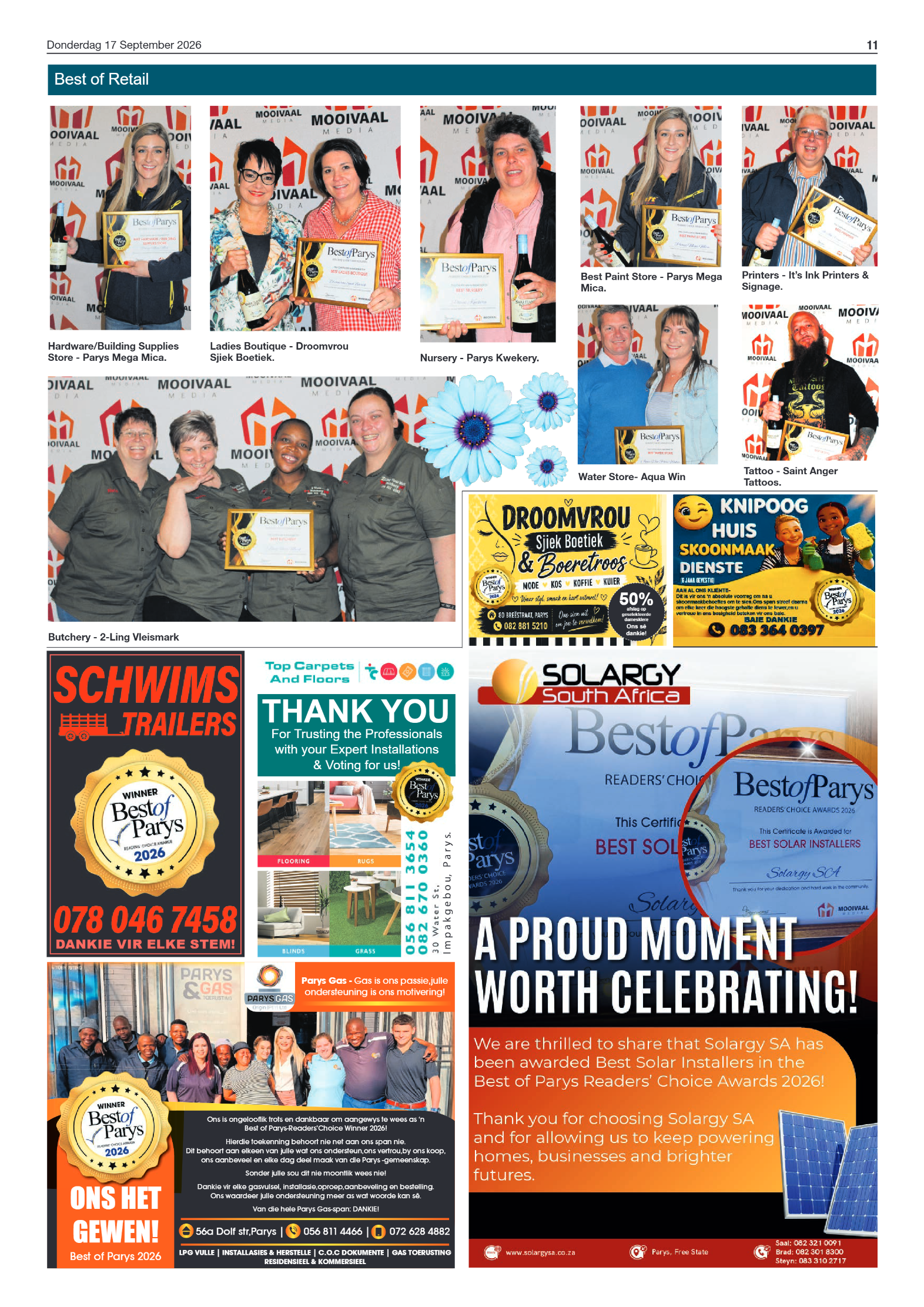 Parys Gazette – 17 September 2026 page 11
