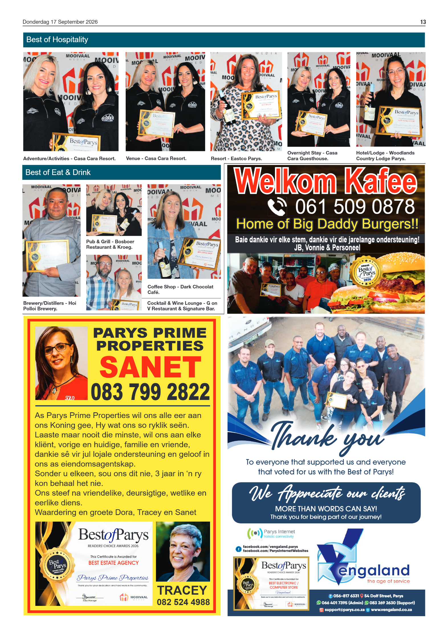 Parys Gazette – 17 September 2026 page 13