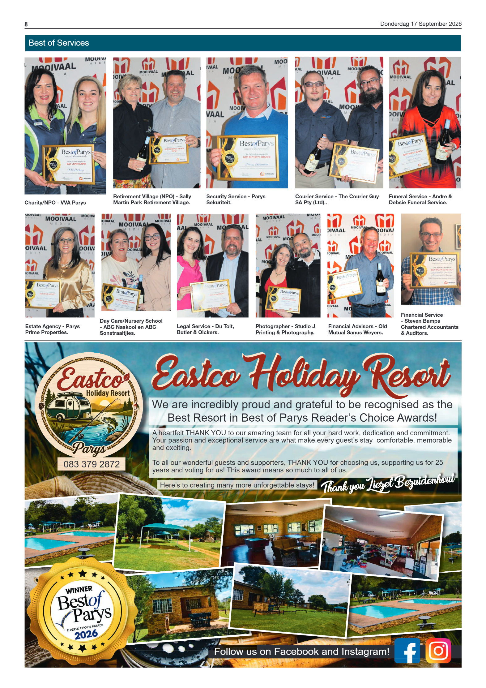 Parys Gazette – 17 September 2026 page 8