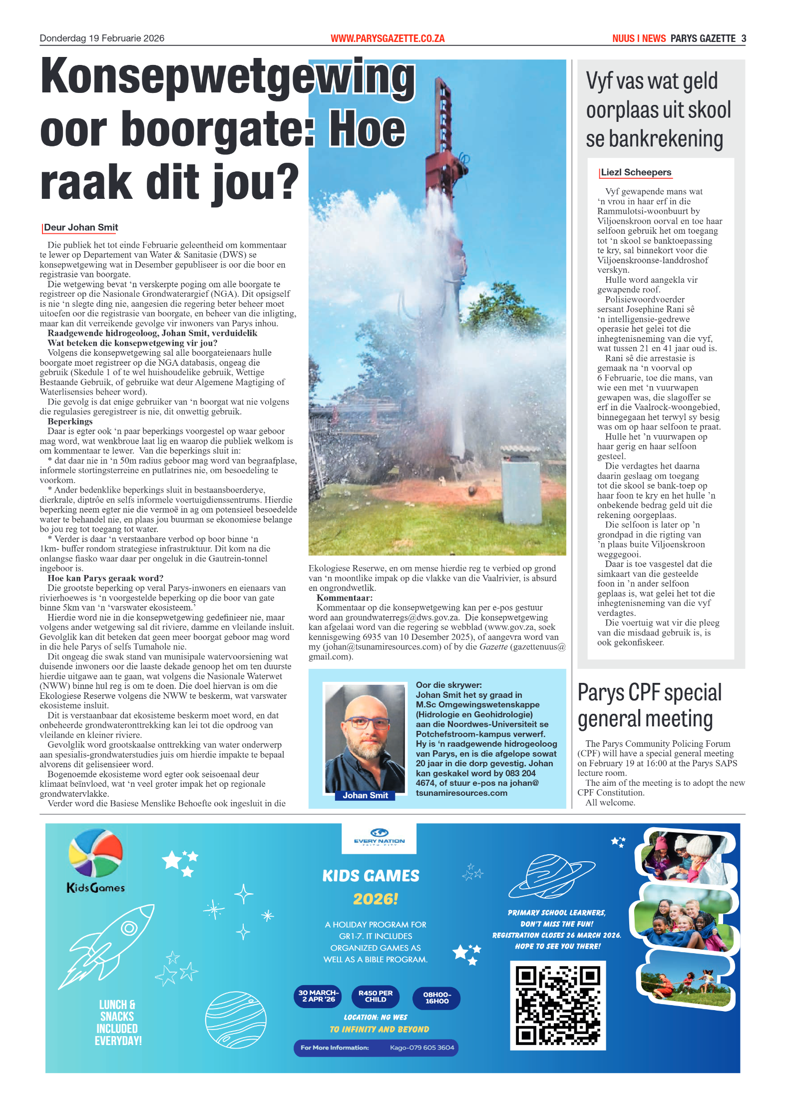 Parys Gazette – 19 Februarie 2026 page 3