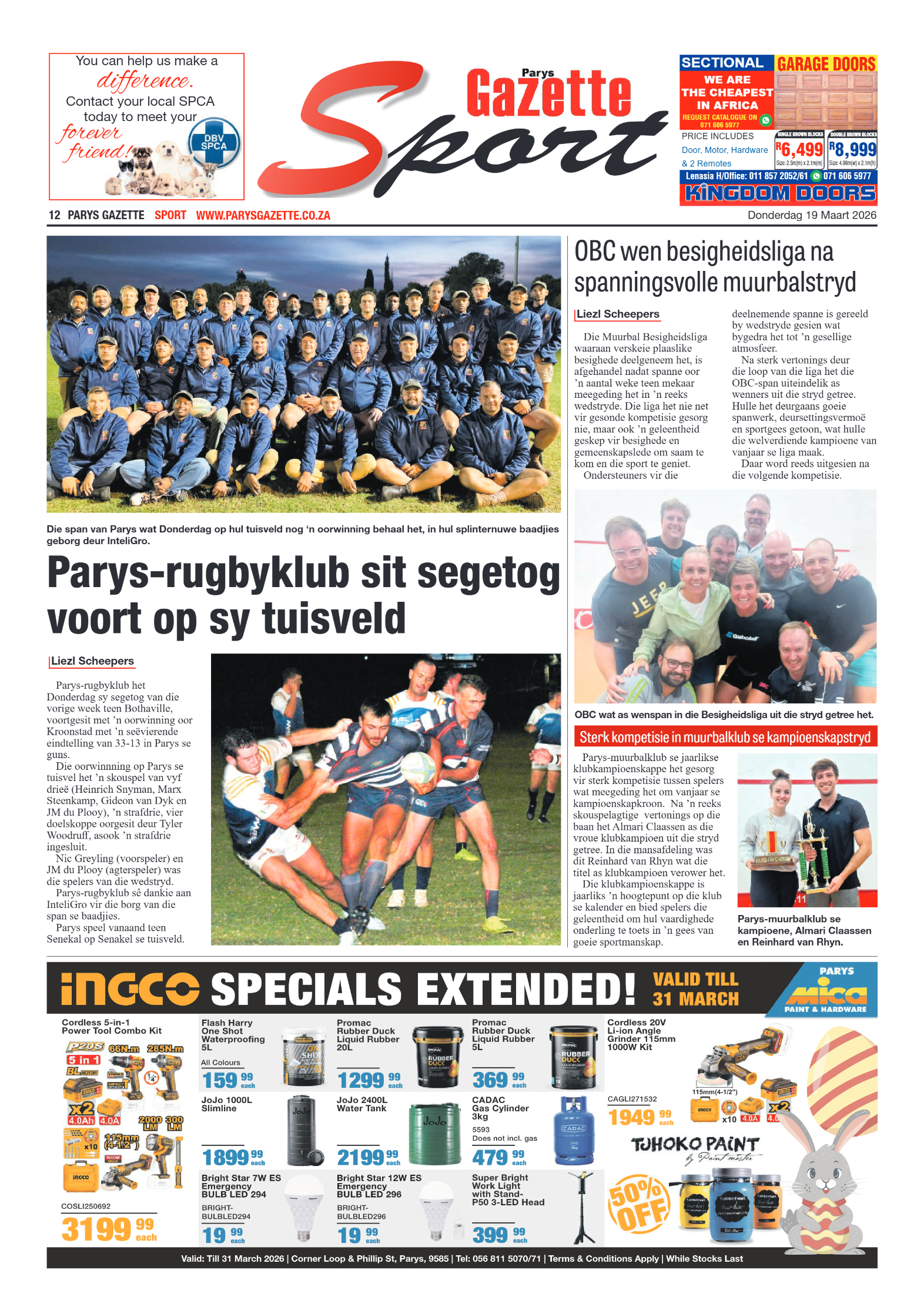 Parys Gazette – 19 Maart 2026 page 12