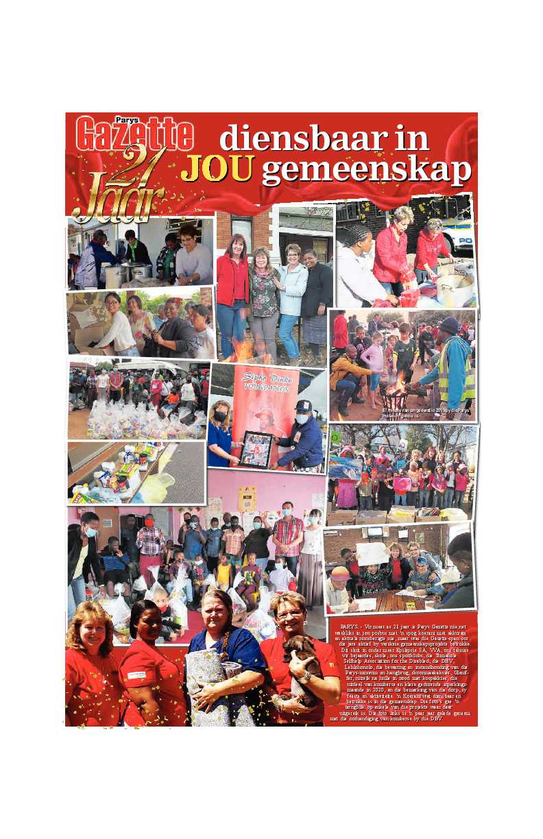 Parys Gazette 21 Jaar page 1