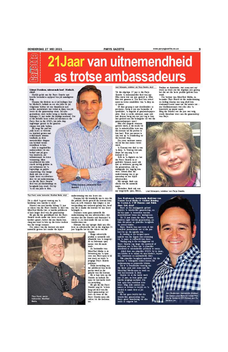 Parys Gazette 21 Jaar page 3
